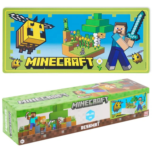 minecraft-tapis-de-bureau-gaming-vert-80x35cm image 1