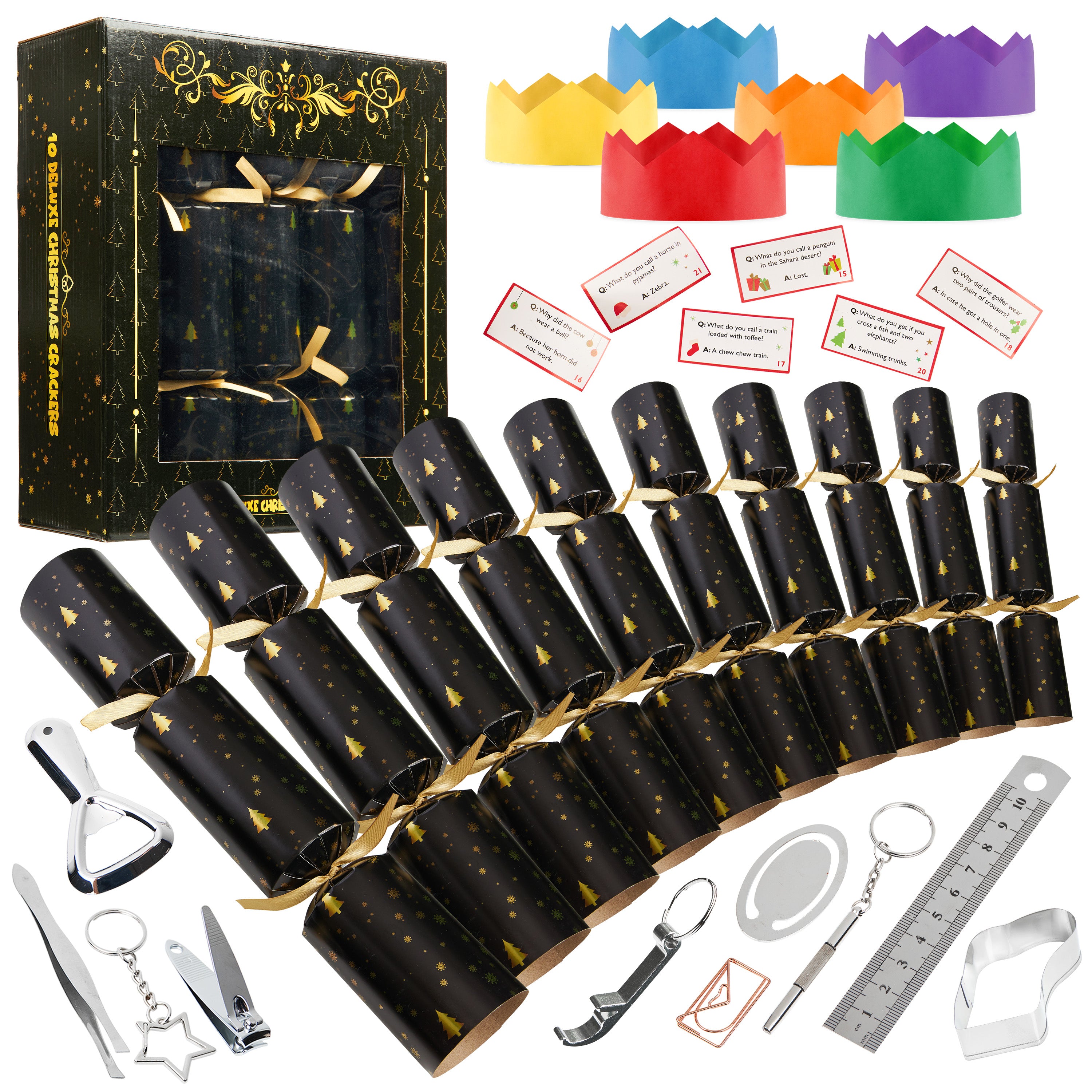 kreativekraft-crackers-no-l-deluxe-lot-6-jouets-chapeaux image 1