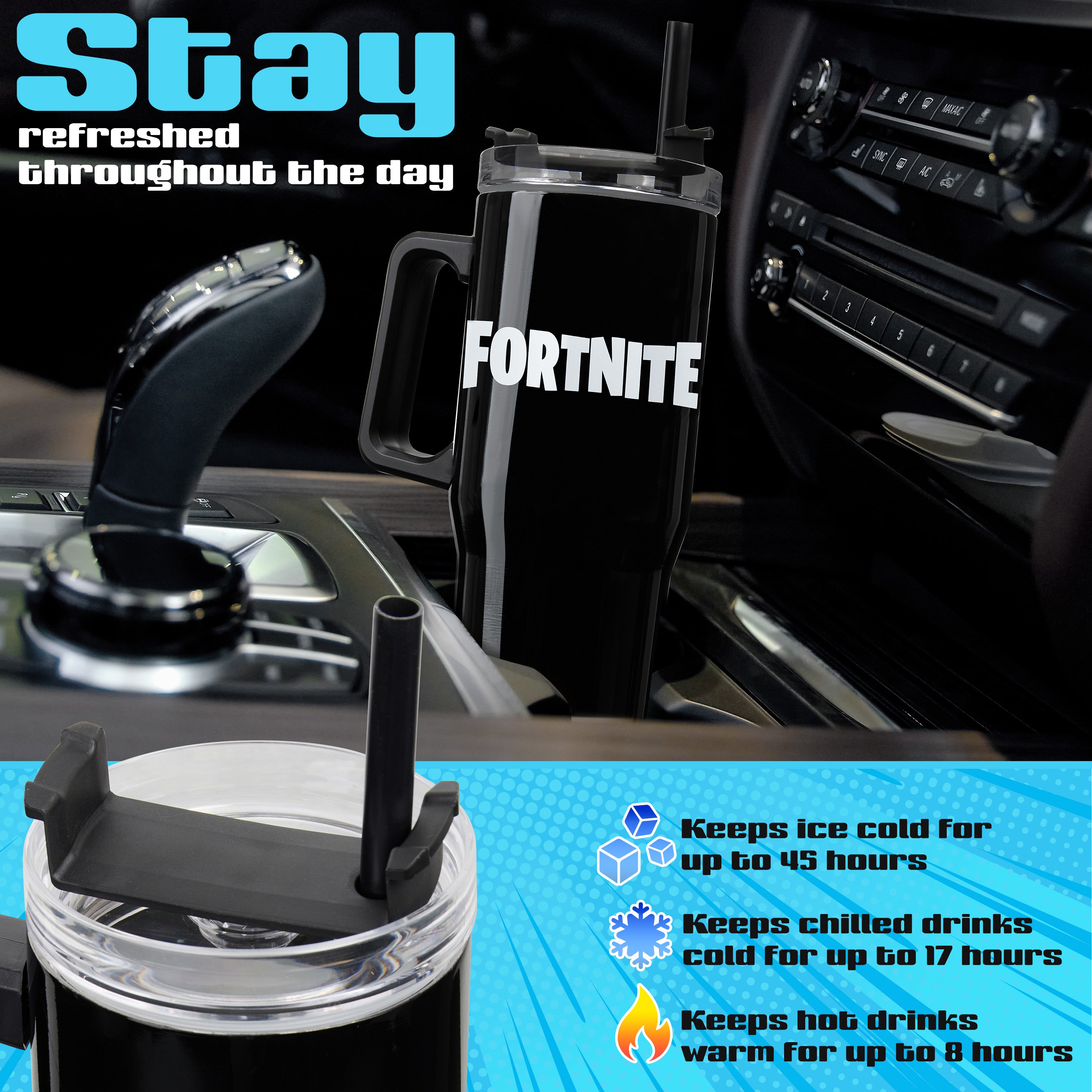 fortnite-mug-isotherme-inox-940ml-avec-paille-officiel image 6