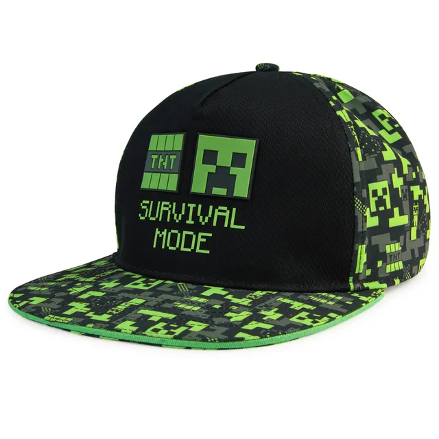 minecraft-creeper-casquette-baseball-enfant-r-glable-visiere-plate image 1
