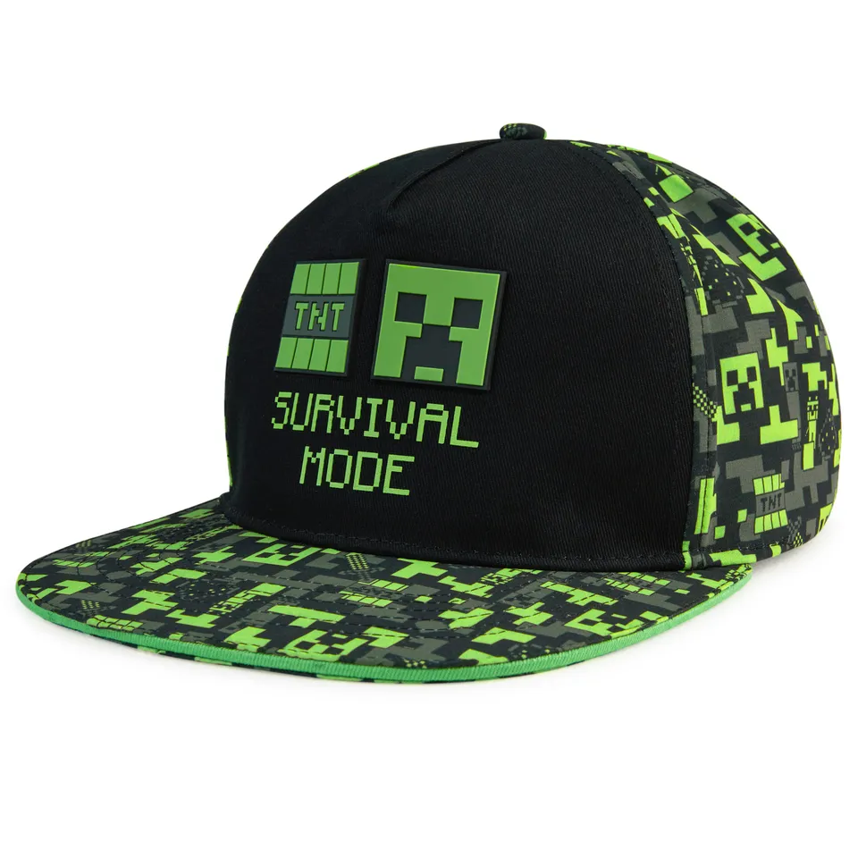 minecraft-creeper-casquette-baseball-enfant-r-glable-visiere-plate image 1