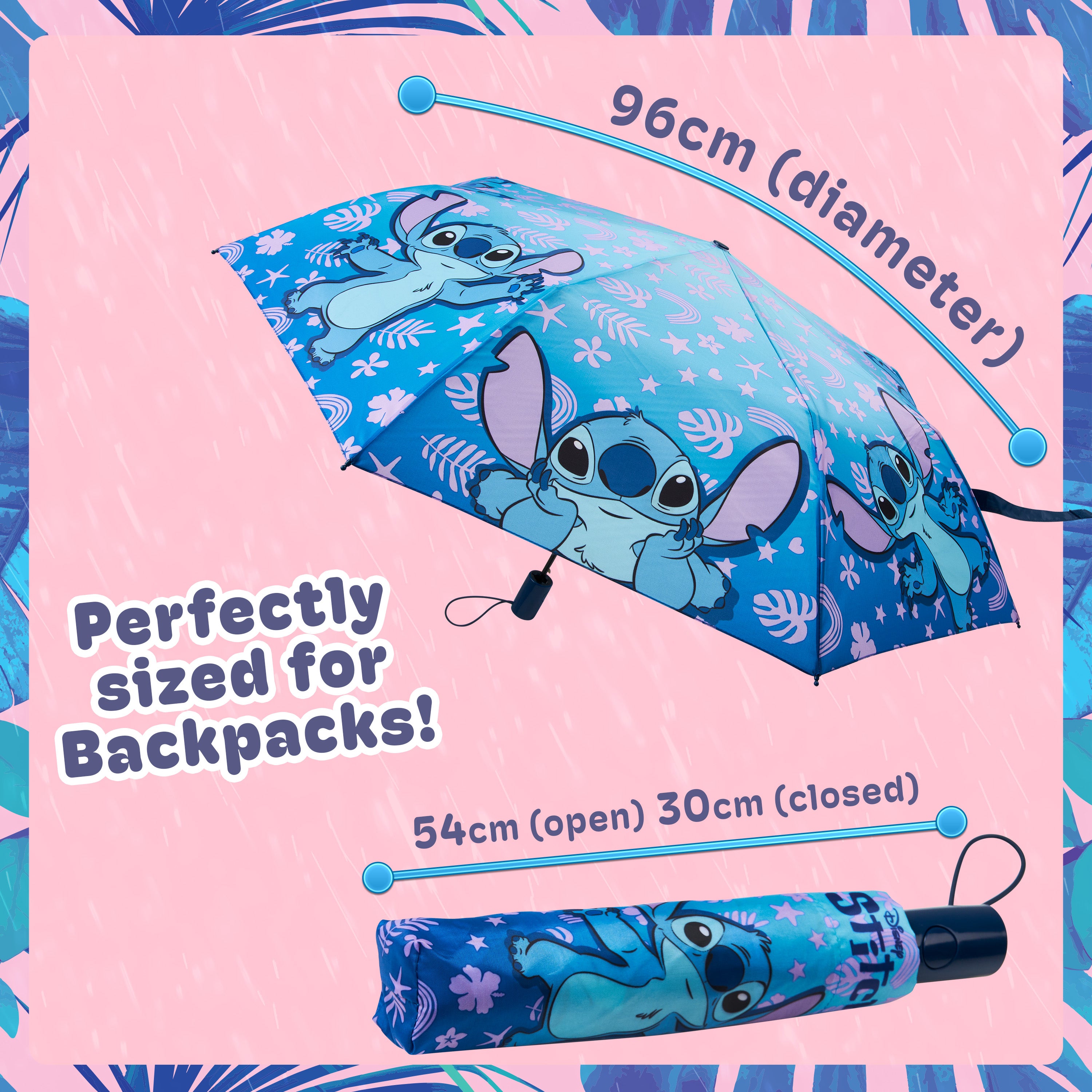 disney-stitch-parapluie-pliable-t-lescopique-enfant-adulte image 6
