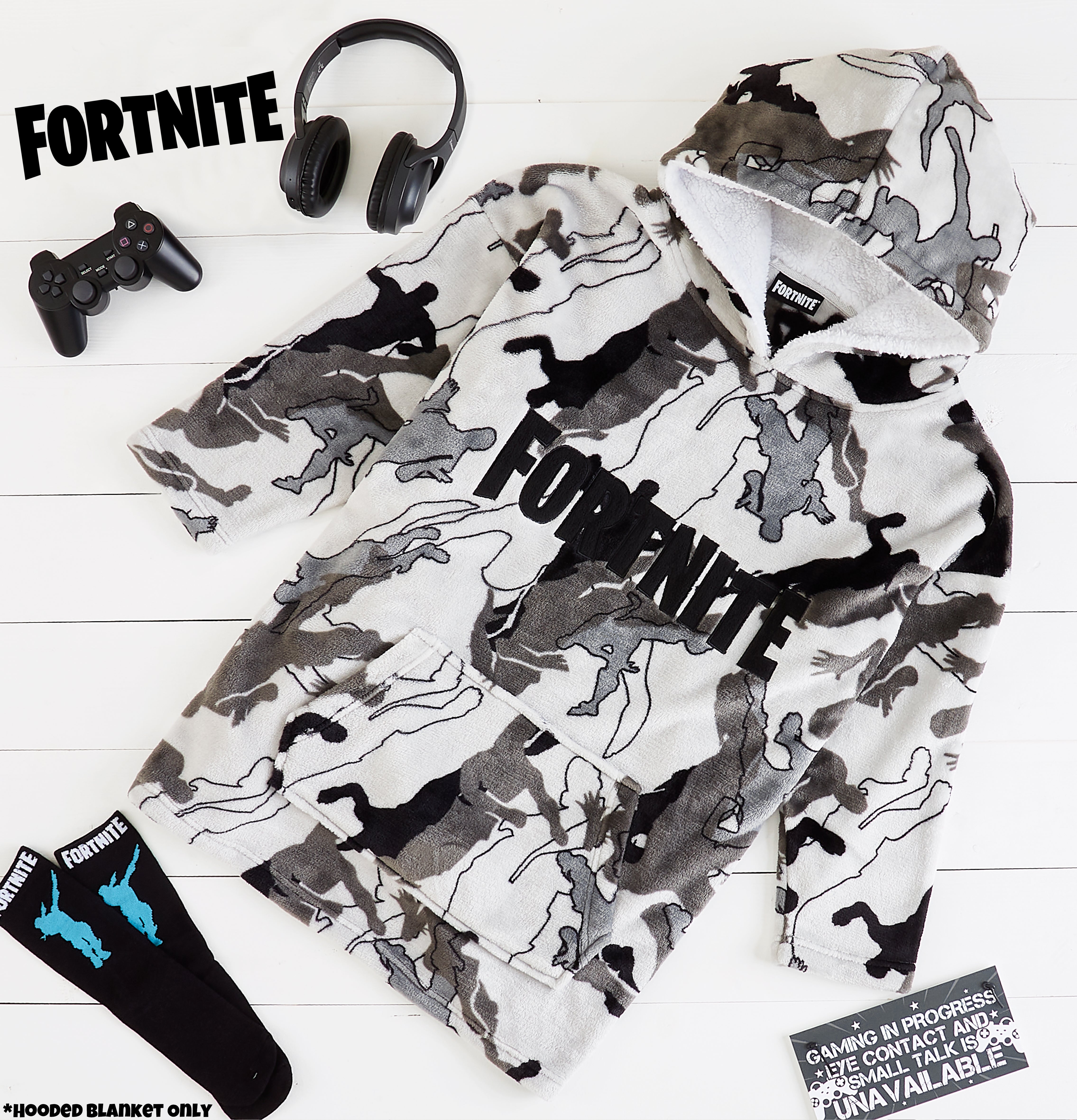 fortnite-sweat-plaid-ado-polaire-sherpa-extra-long-14-ans image 4