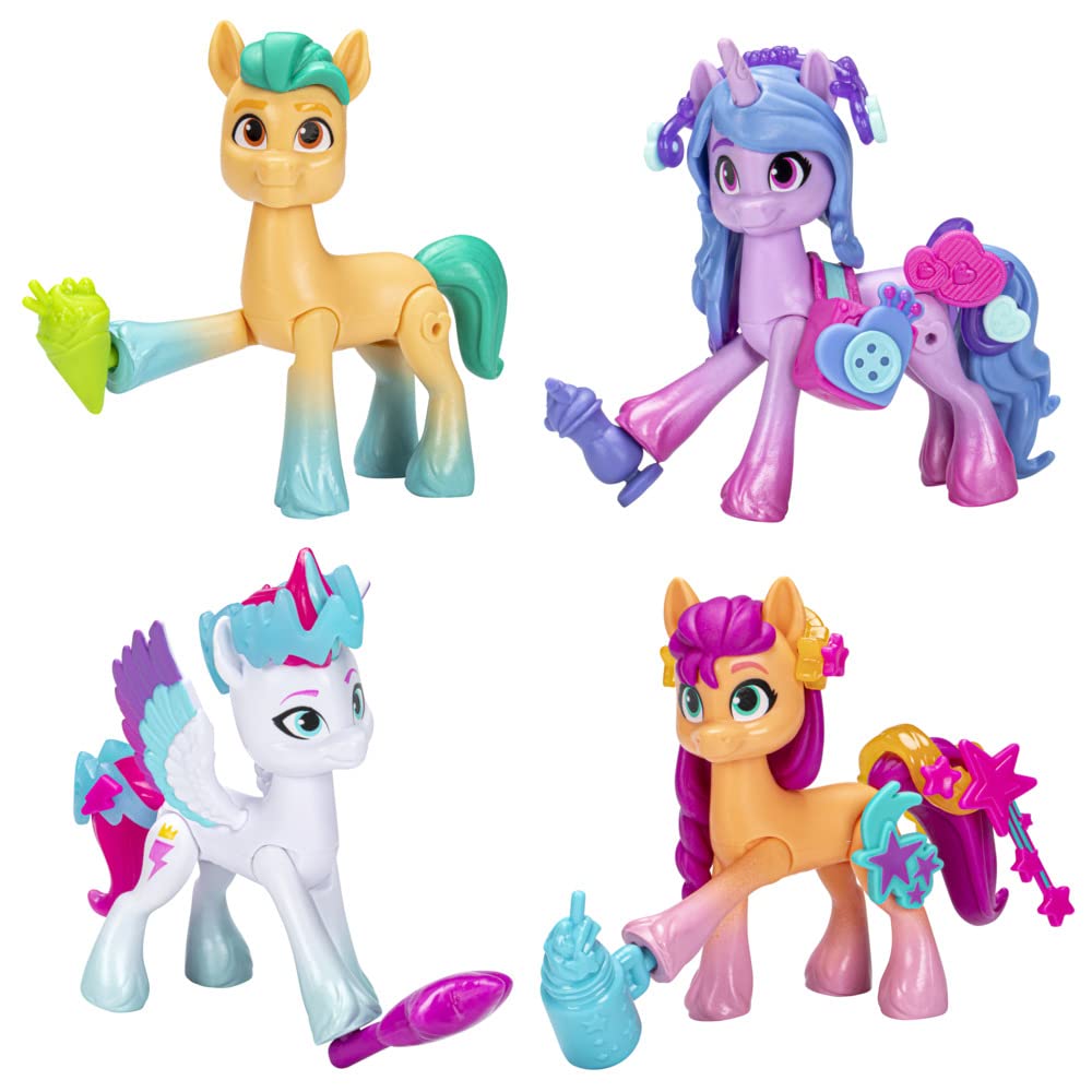my-little-pony-cr-e-ton-style-baie-port-poney-4-poneys-50-accessoires image 6