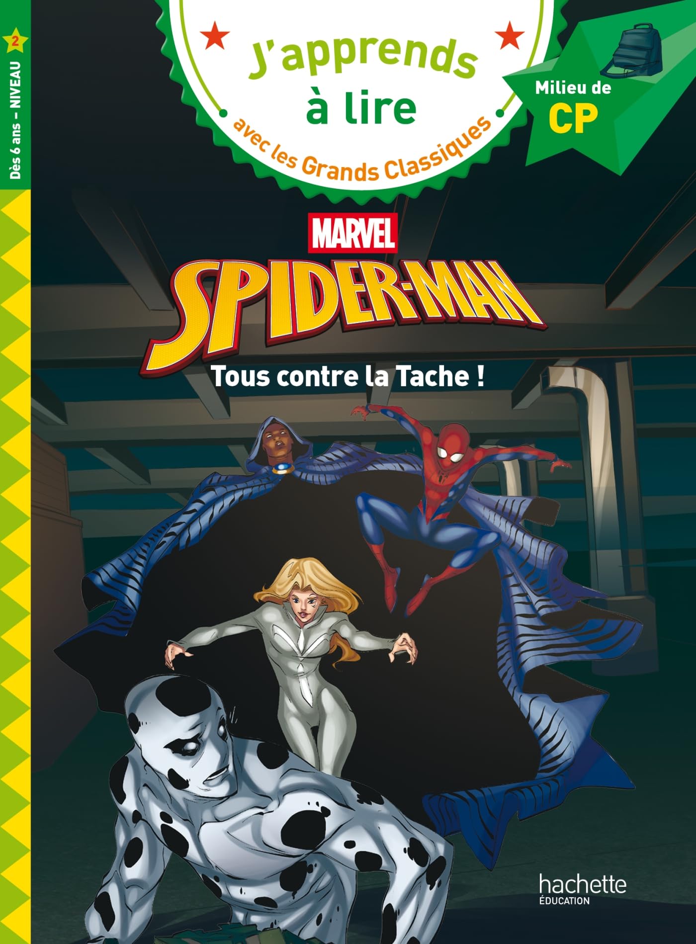 marvel-spiderman-livre-lecture-cp-niveau-2-tous-contre-la-tache image 1