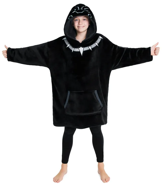 marvel-avengers-sweat-capuche-enfant-black-panther-plaid-polaire image 1