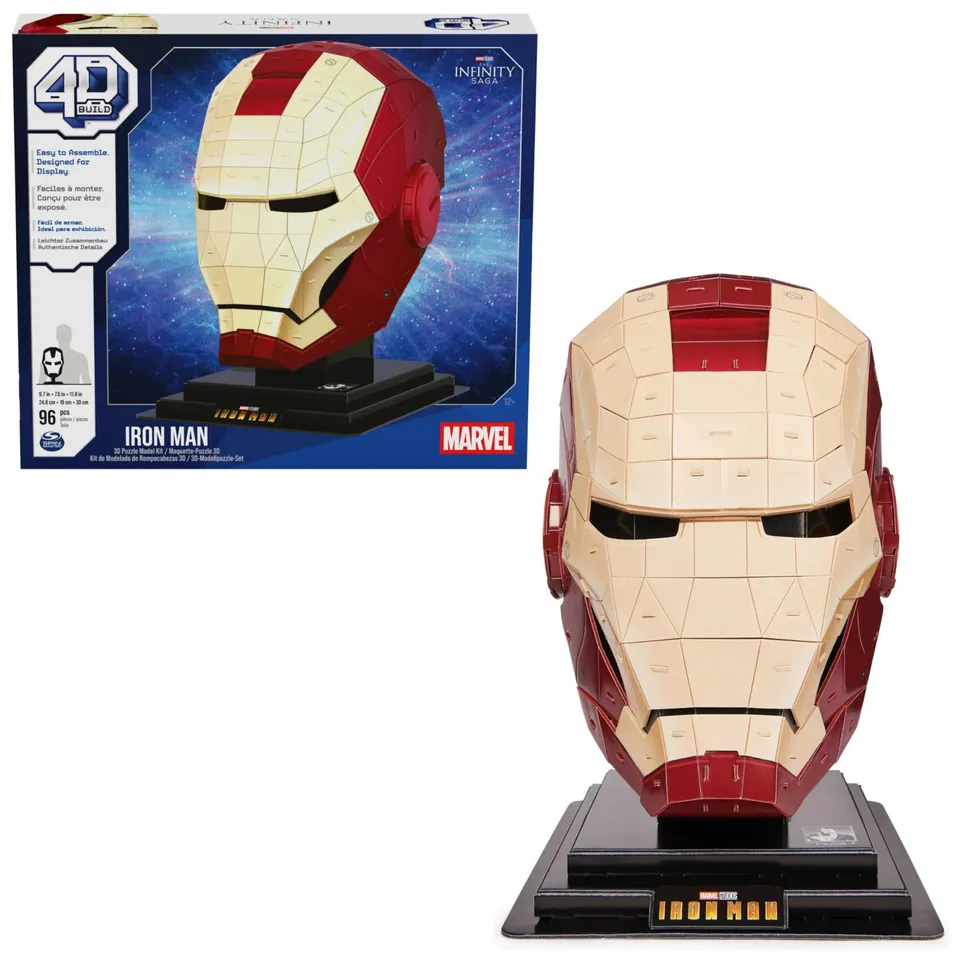 4d-build-marvel-casque-iron-man-puzzle-3d-96-pcs-30-cm image 1