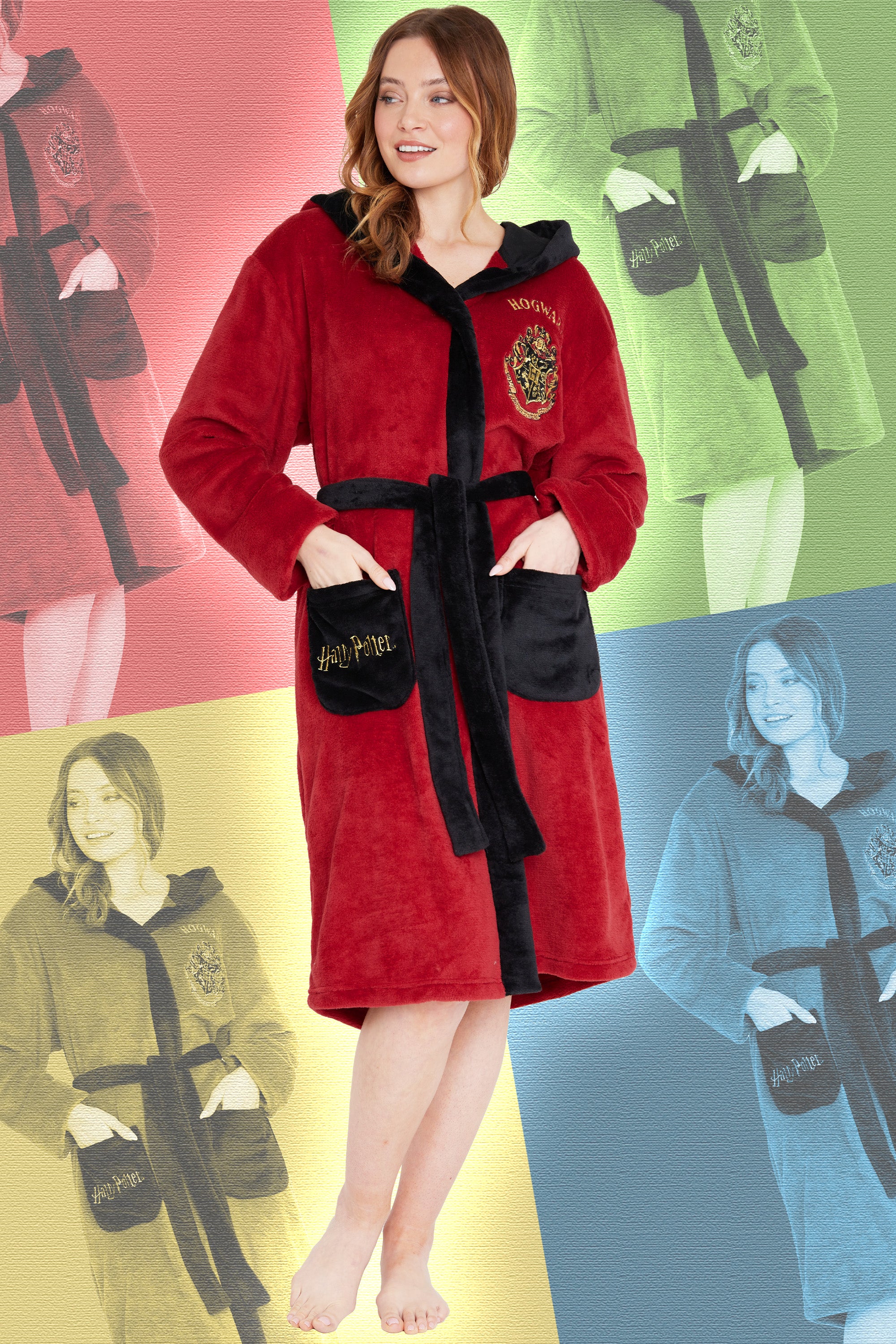 harry-potter-peignoir-polaire-femme-capuche-m image 4