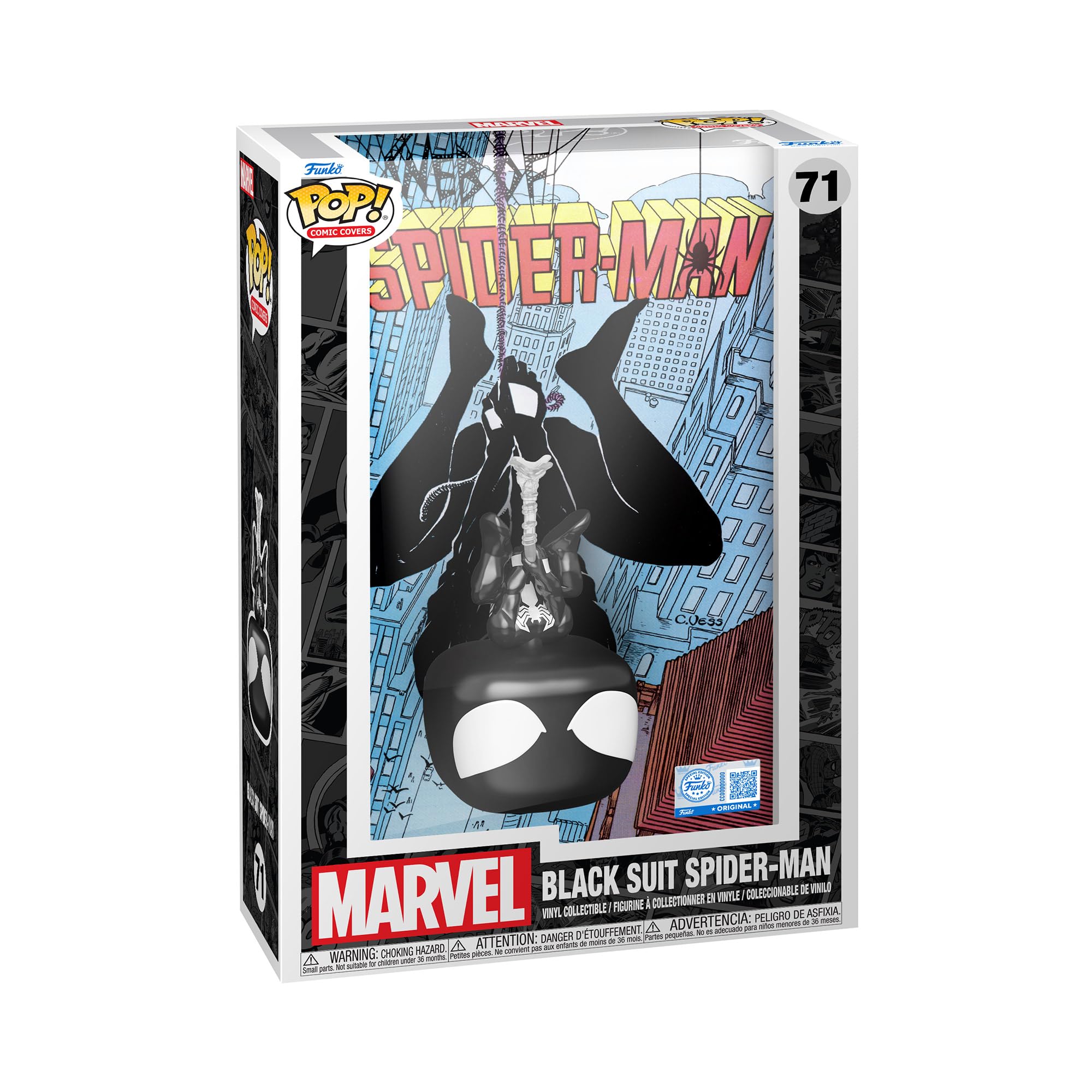 funko-pop-web-of-spider-man-8-figurine-spider-man-noir image 1