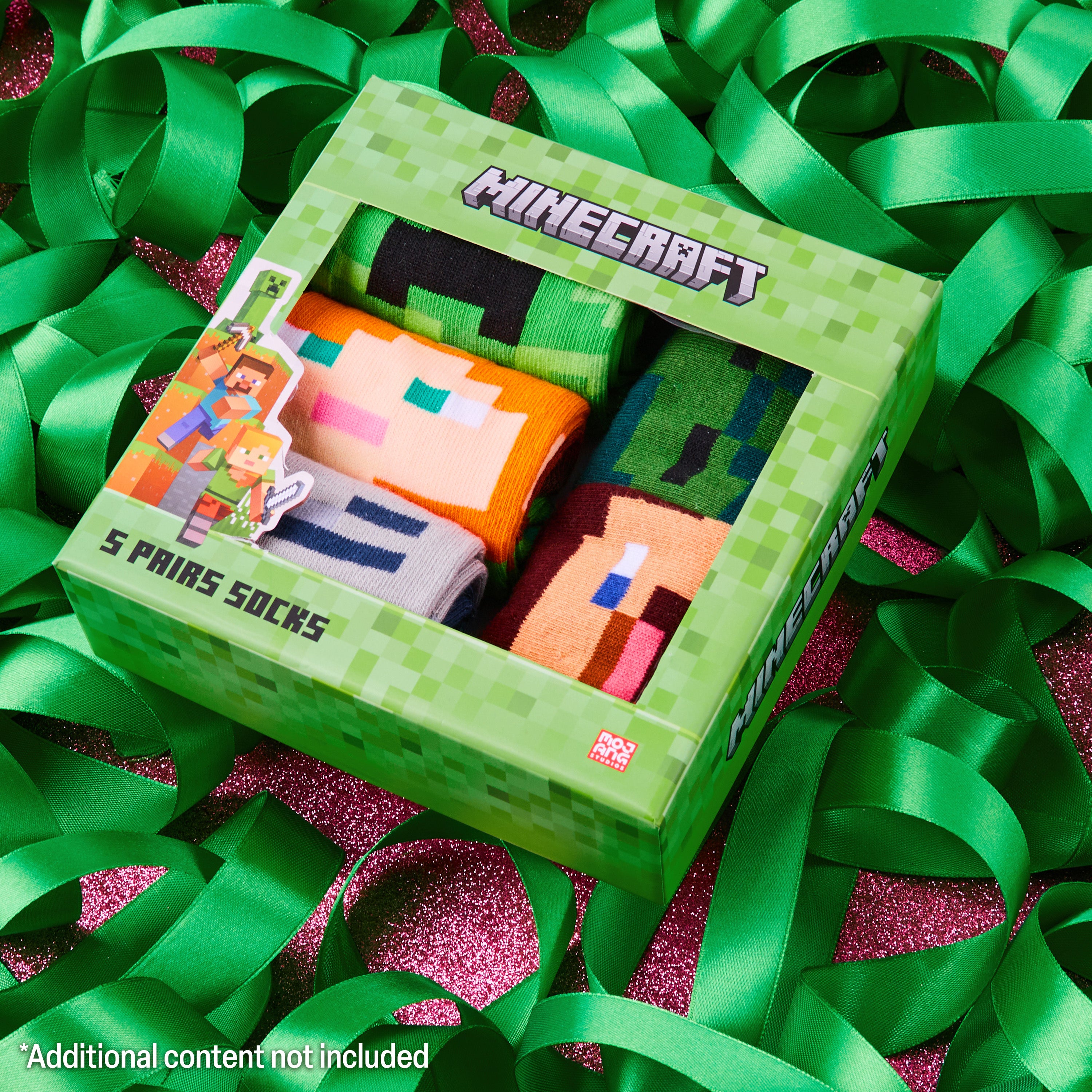 get-trend-minecraft-chaussettes-gar-on-mi-mollet-lot-3-5 image 2