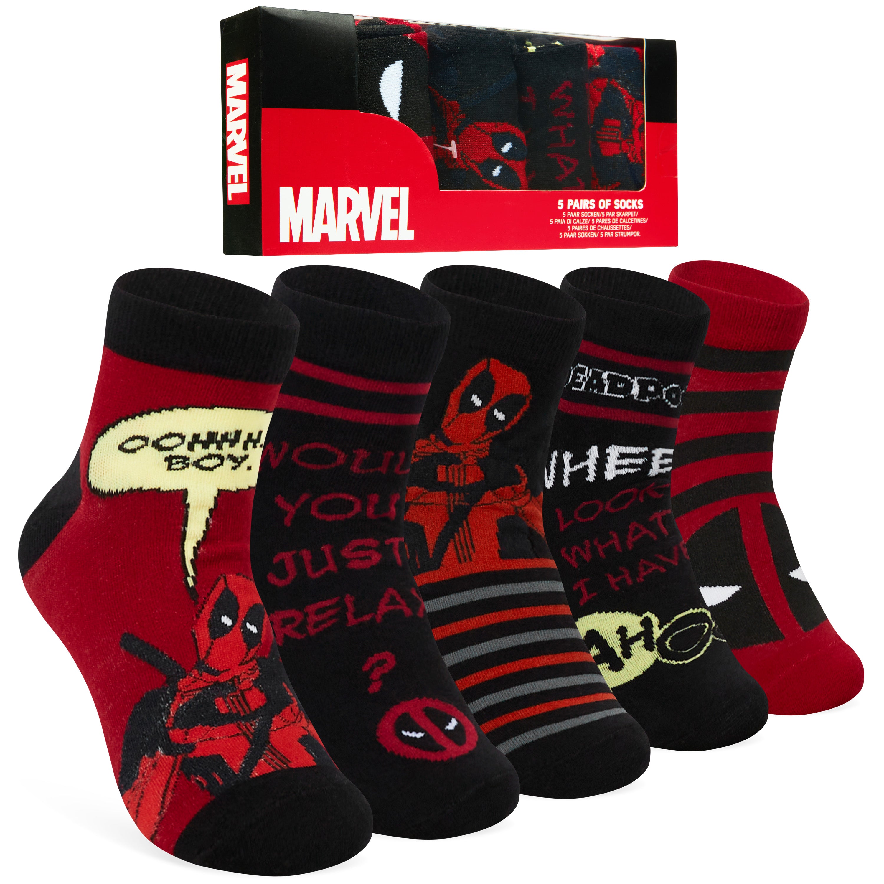 marvel-men-chaussettes-basses-coton-lot-de-5-super-h-ros image 1