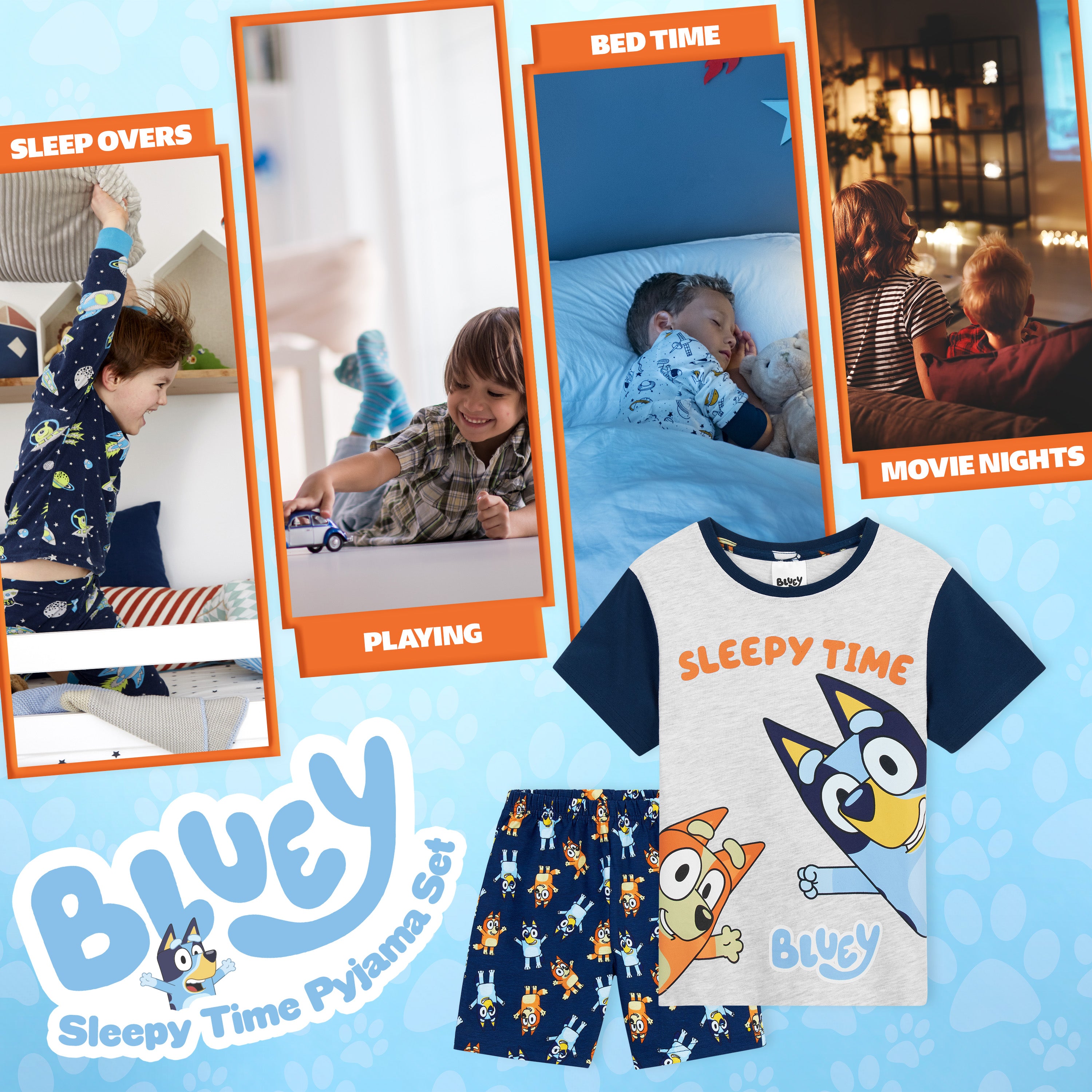 bluey-pyjama-enfant-t-shirt-short-2-3-ans-coton image 4