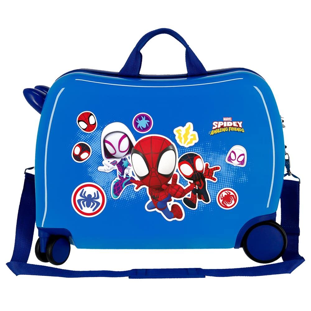 marvel-spiderman-go-webs-go-valise-enfant-rigide-bleue image 3