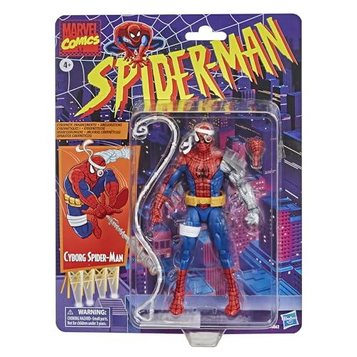 hasbro-marvel-legends-retro-cyborg-spider-man-figurine-15cm image 5