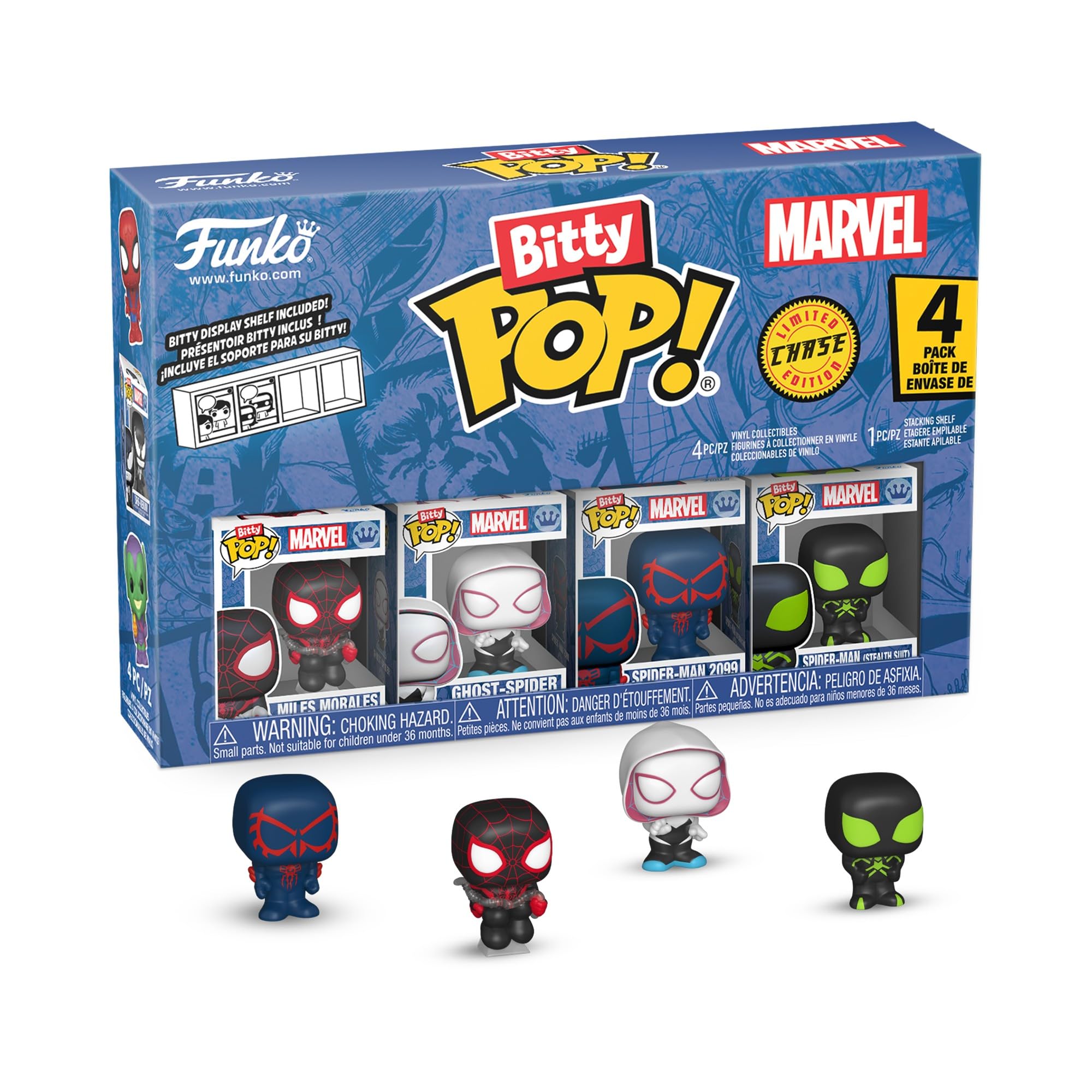 funko-bitty-pop-spider-man-miles-morales-figurine-mini-pack-4-chase image 2