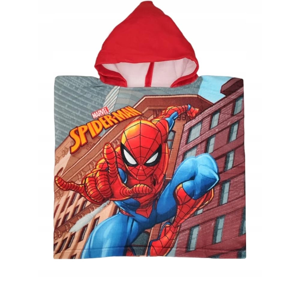 marvel-spiderman-poncho-plage-enfant-50x100-microcoton image 2