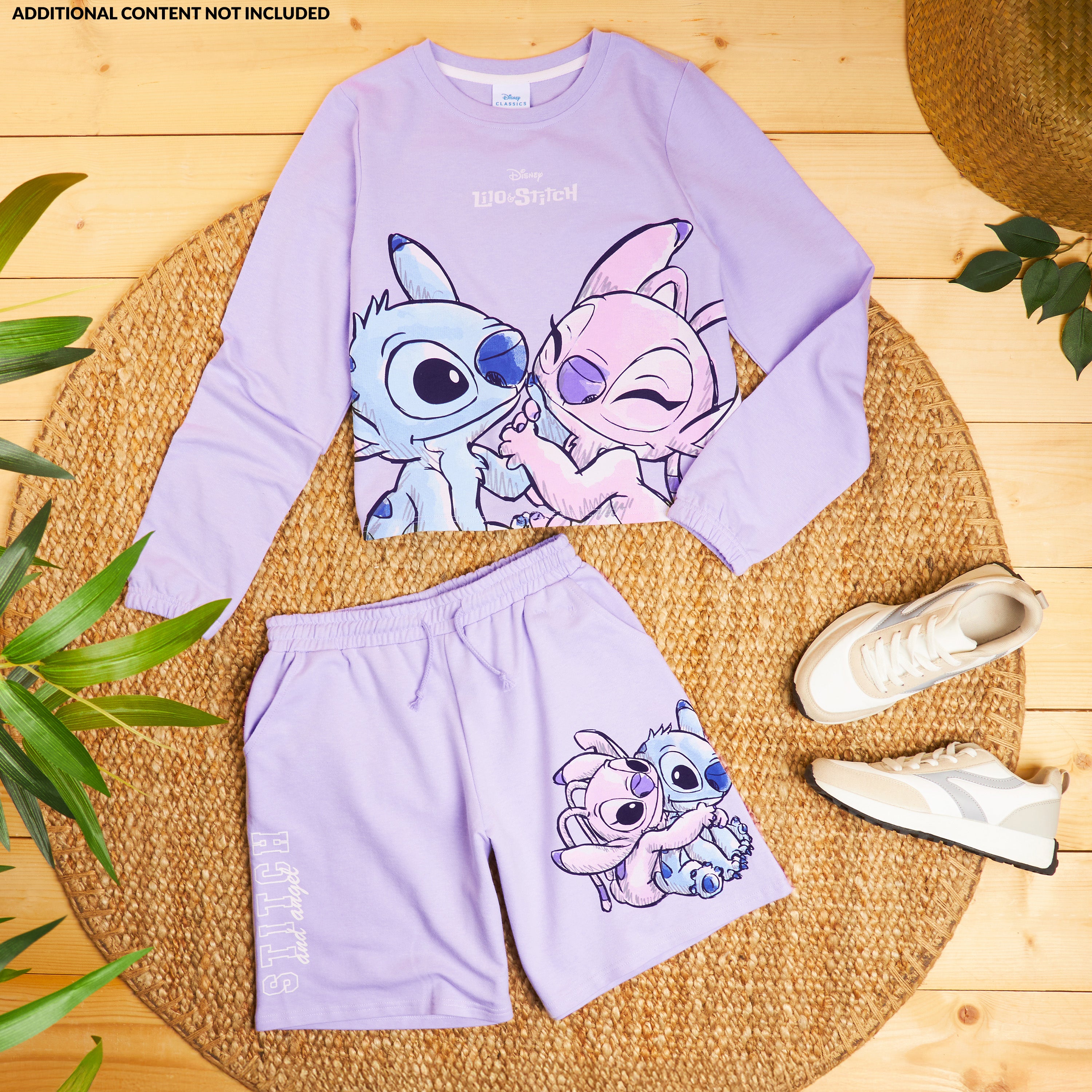stitch-surv-tement-fille-sweat-short-9-10-ans-ensemble image 5