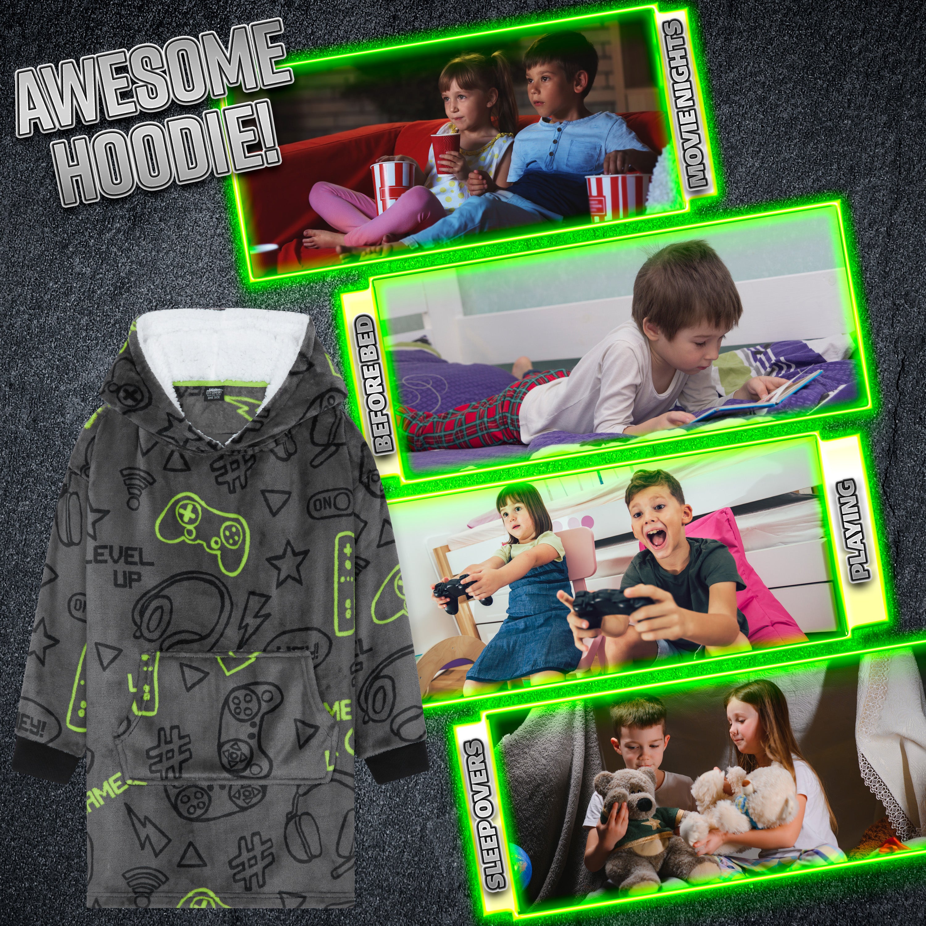 citycomfort-sweat-plaid-gar-on-gamer-polaire-oversize image 5