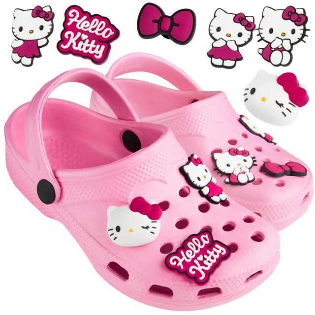 hello-kitty-clogs-fille-sabots-jardin-charms-amovibles image 1