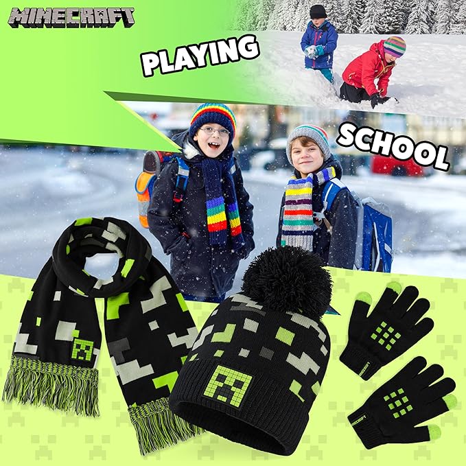 get-trend-minecraft-bonnet-charpe-gants-gar-on-3-pi-ces-jnr image 4