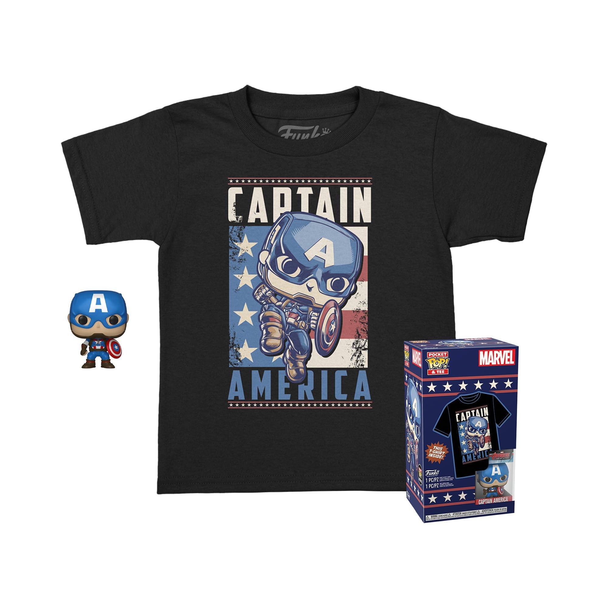 funko-pocket-pop-tee-captain-america-t-shirt-l-figurine image 1