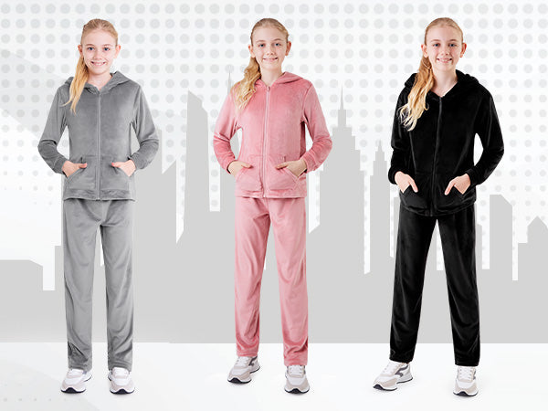 citycomfort-ensemble-jogging-velours-fille-capuche-2-pi-ces image 1