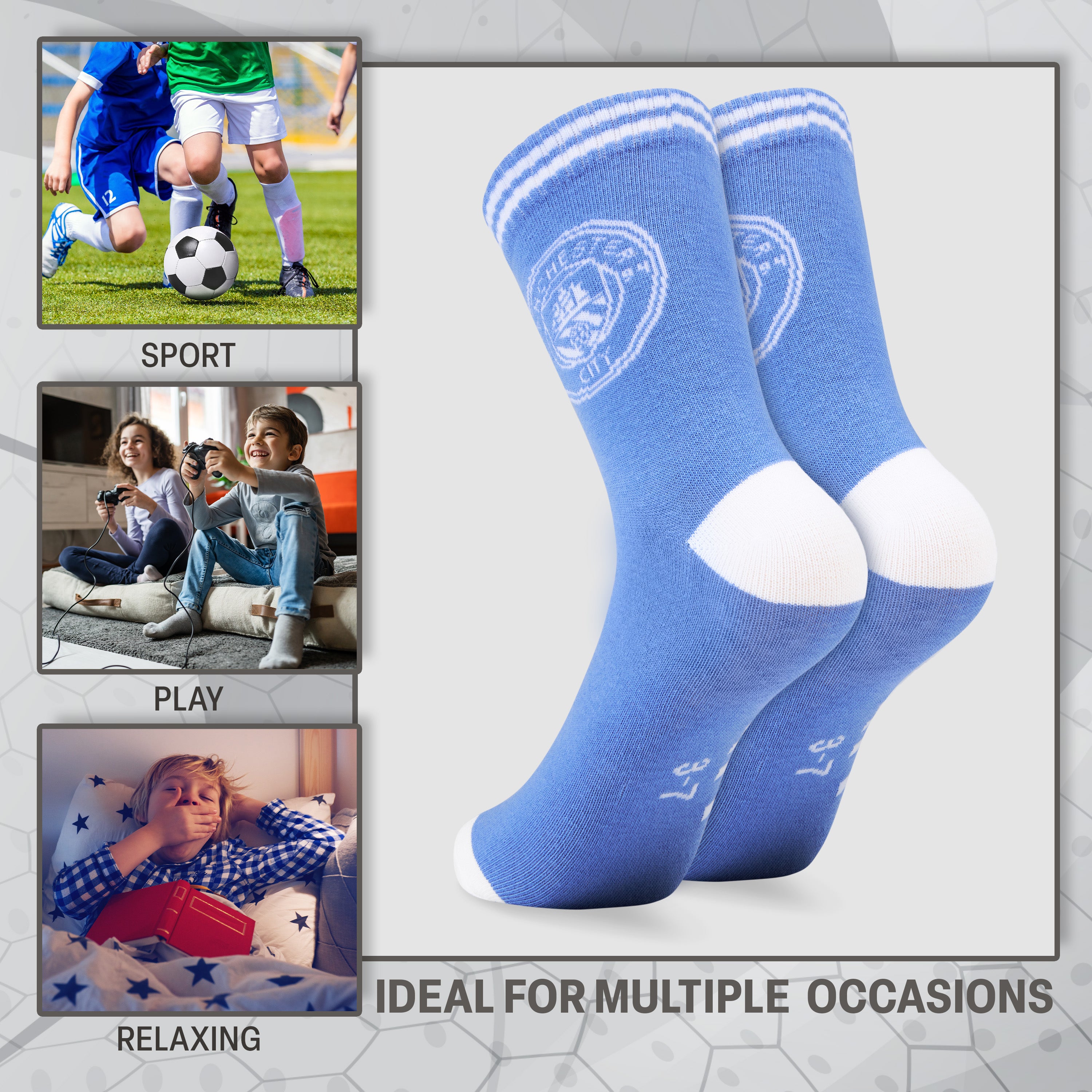 manchester-city-chaussettes-gar-on-lot-2-mini-ballon image 4
