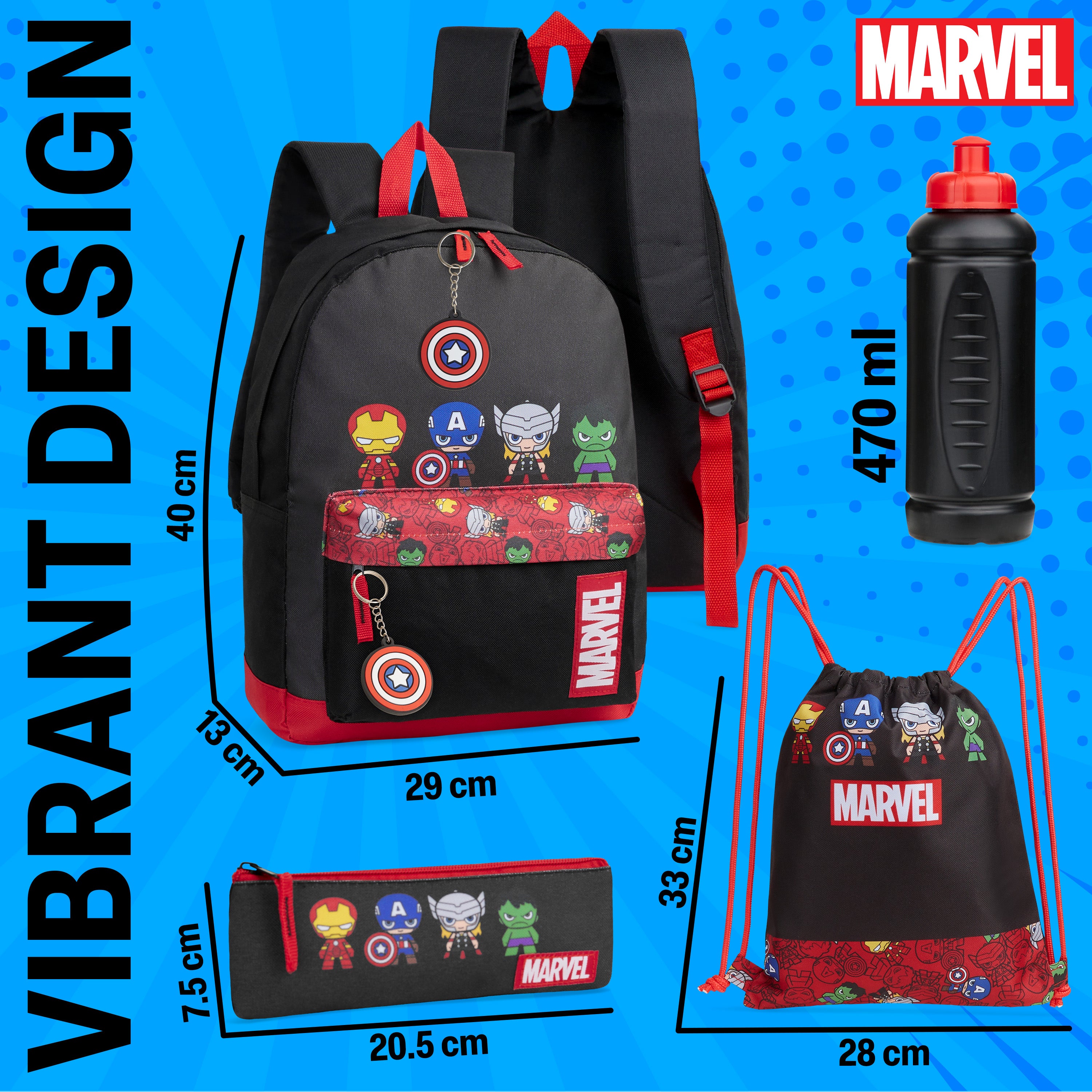 marvel-cartable-gar-on-5-pi-ces-sac-dos-trousse-gourde image 5