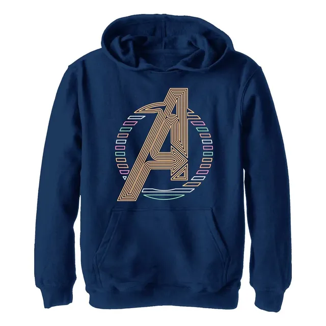 marvel-neon-avengers-icon-sweat-capuche-enfant-9-ans-coton image 1
