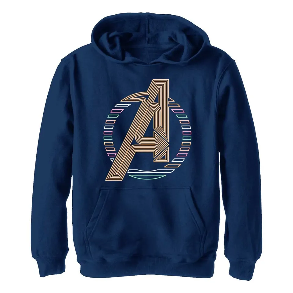 marvel-neon-avengers-icon-sweat-capuche-enfant-9-ans-coton image 1