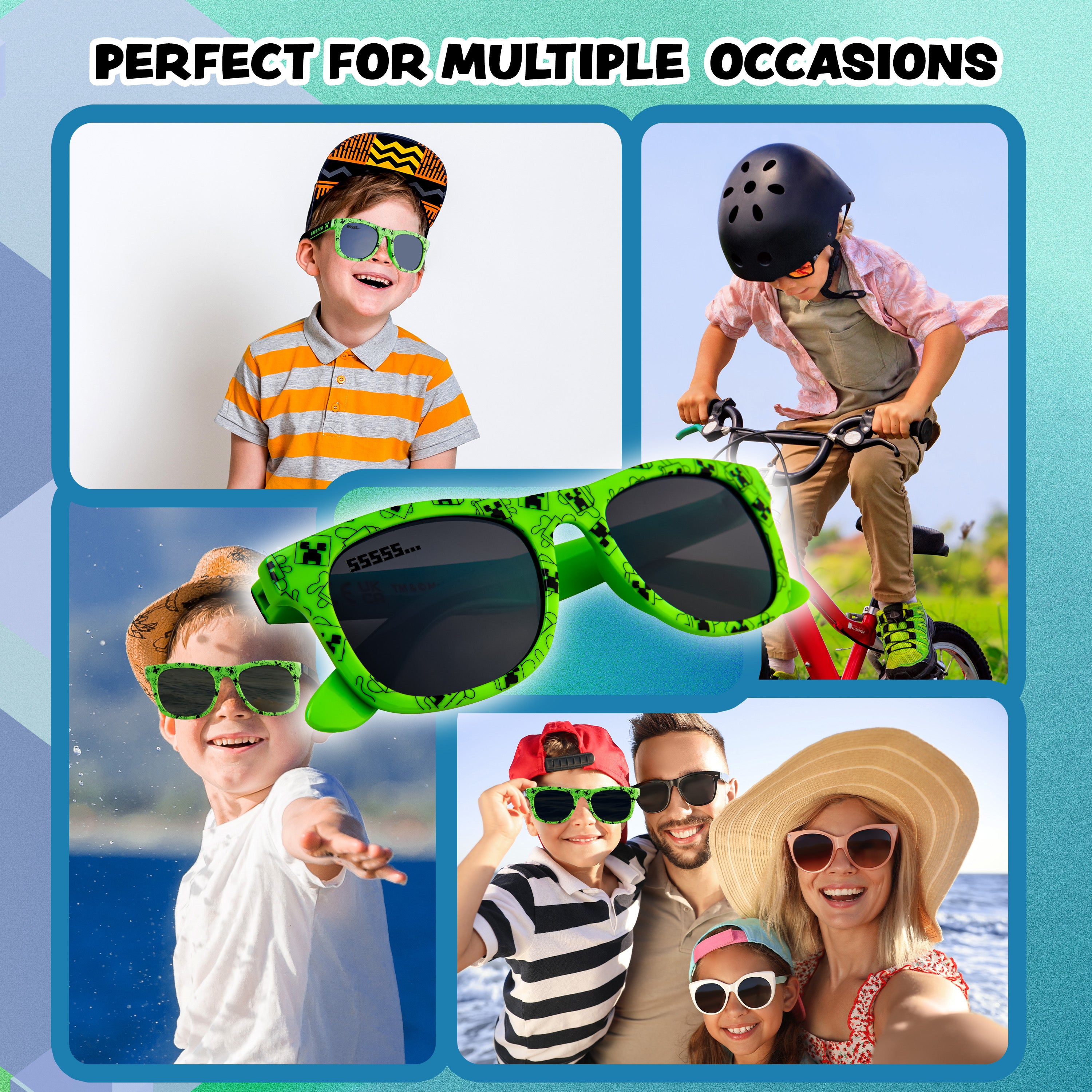 minecraft-casquette-lunettes-gar-on-noir-vert-creeper-uv image 5