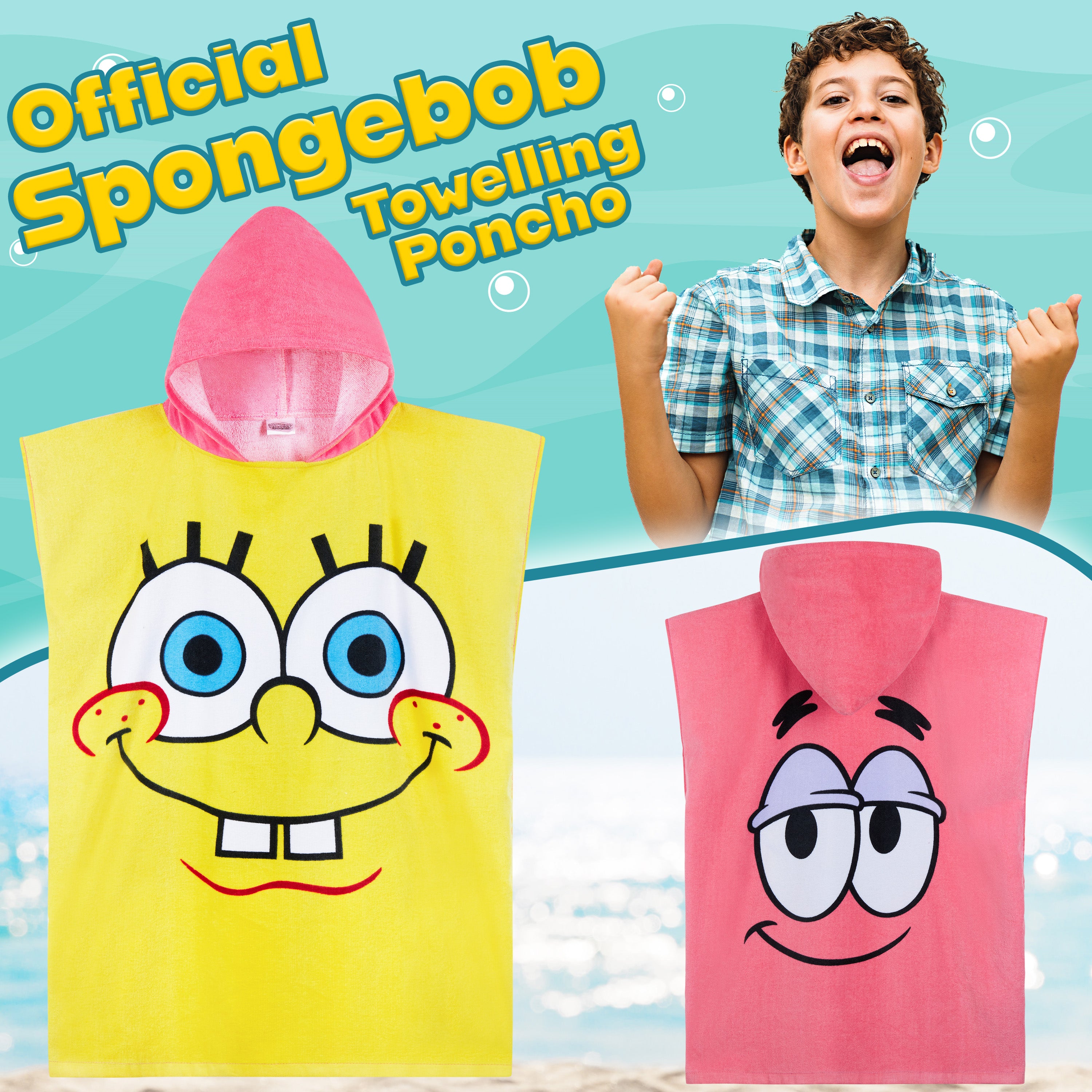 bob-l-ponge-poncho-enfant-capuche-9-14-ans image 2