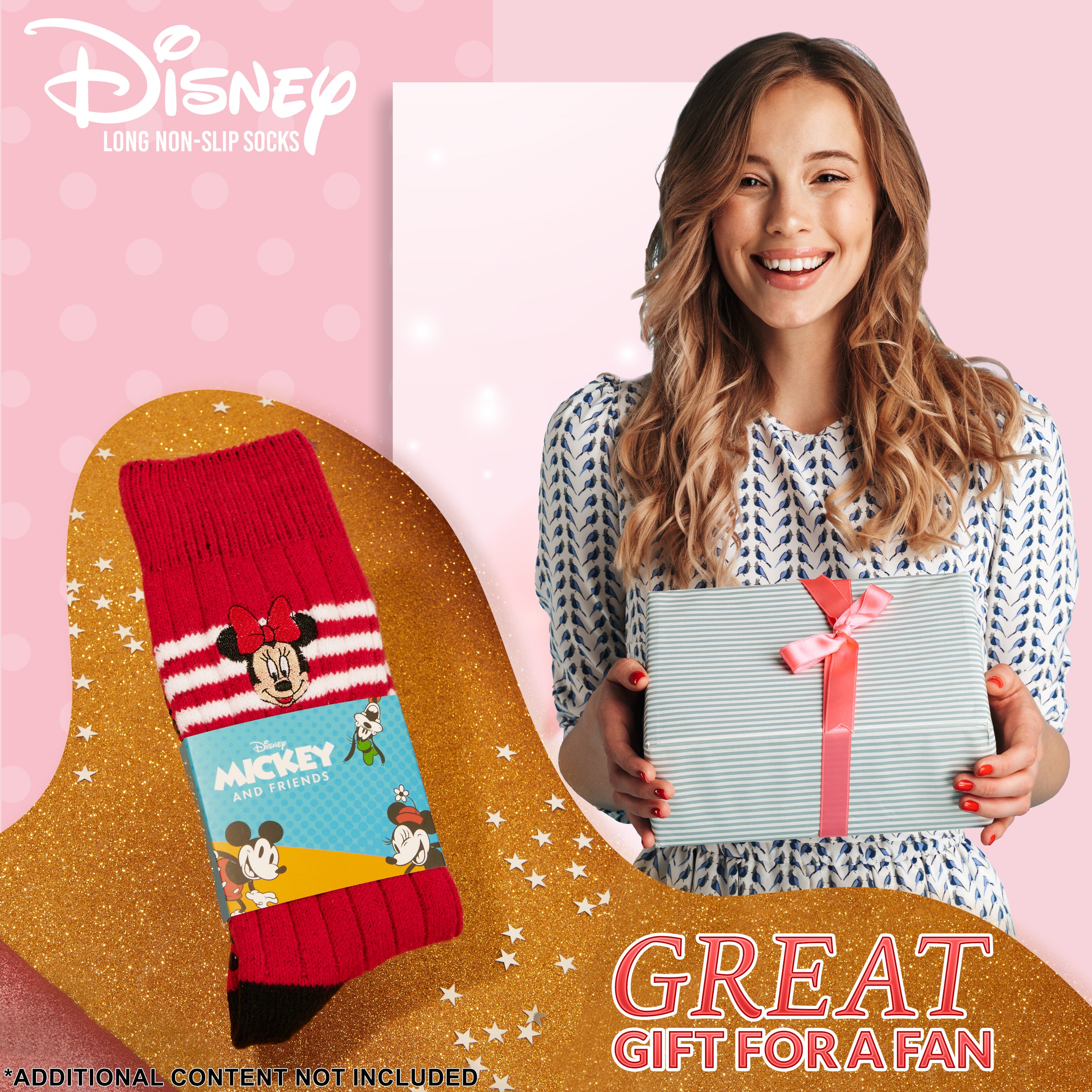 disney-minnie-chaussettes-pilou-femme-antidesrapantes-taille-unique image 2