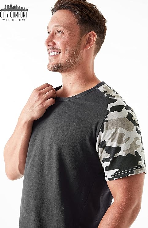 citycomfort-pyjama-short-homme-coton-t-shirt-poches-taille-m image 4