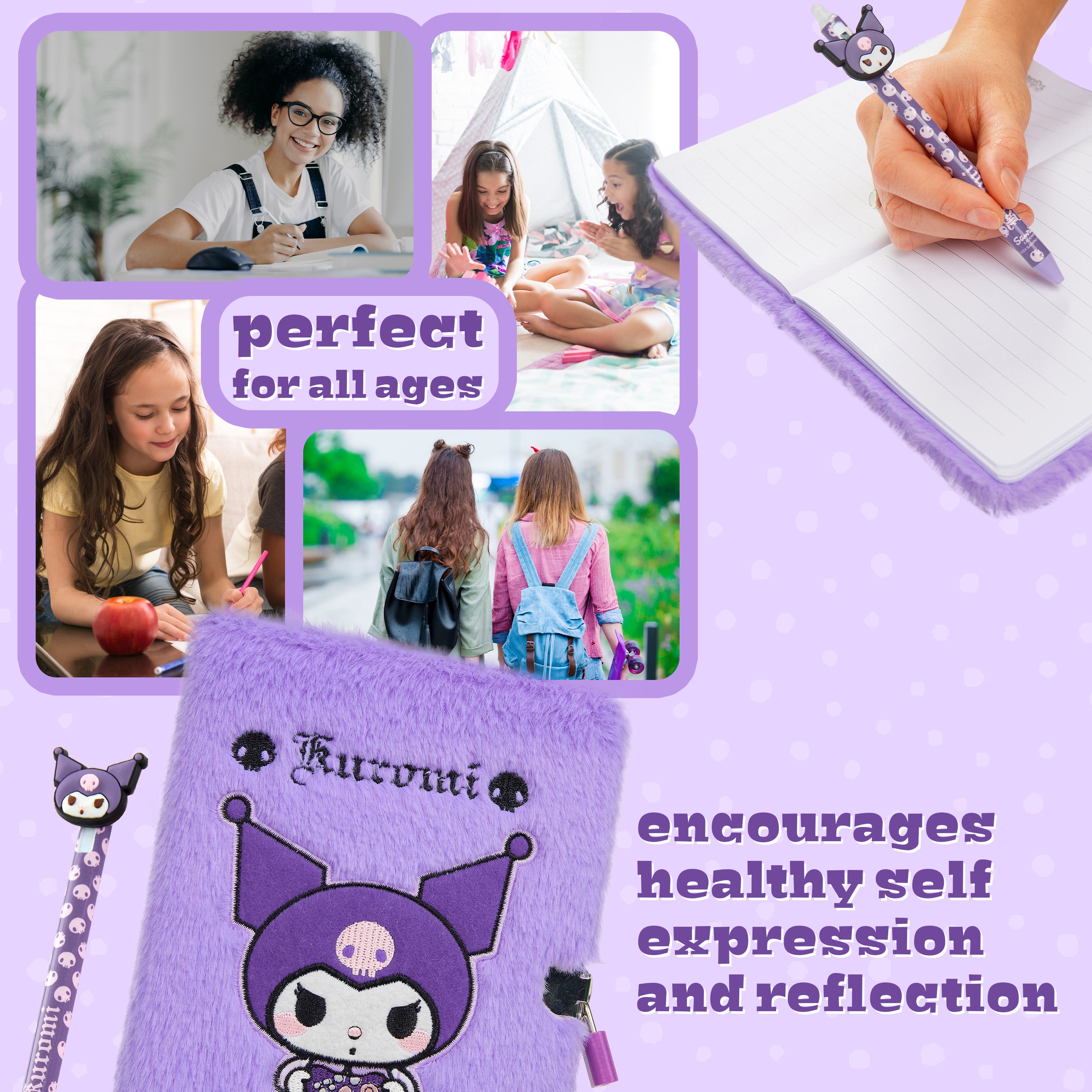 get-trend-hello-kitty-journal-intime-a5-cadenas-kuromi image 5