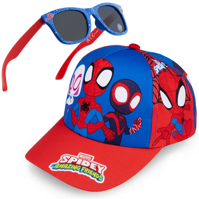 spiderman-set-casquette-lunettes-enfant-uv400-r-glable image 1