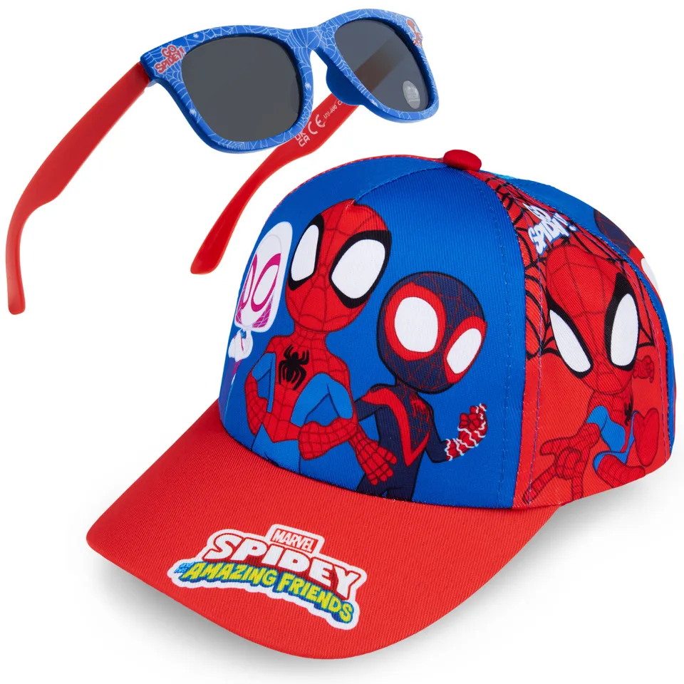 spiderman-set-casquette-lunettes-enfant-uv400-r-glable image 1