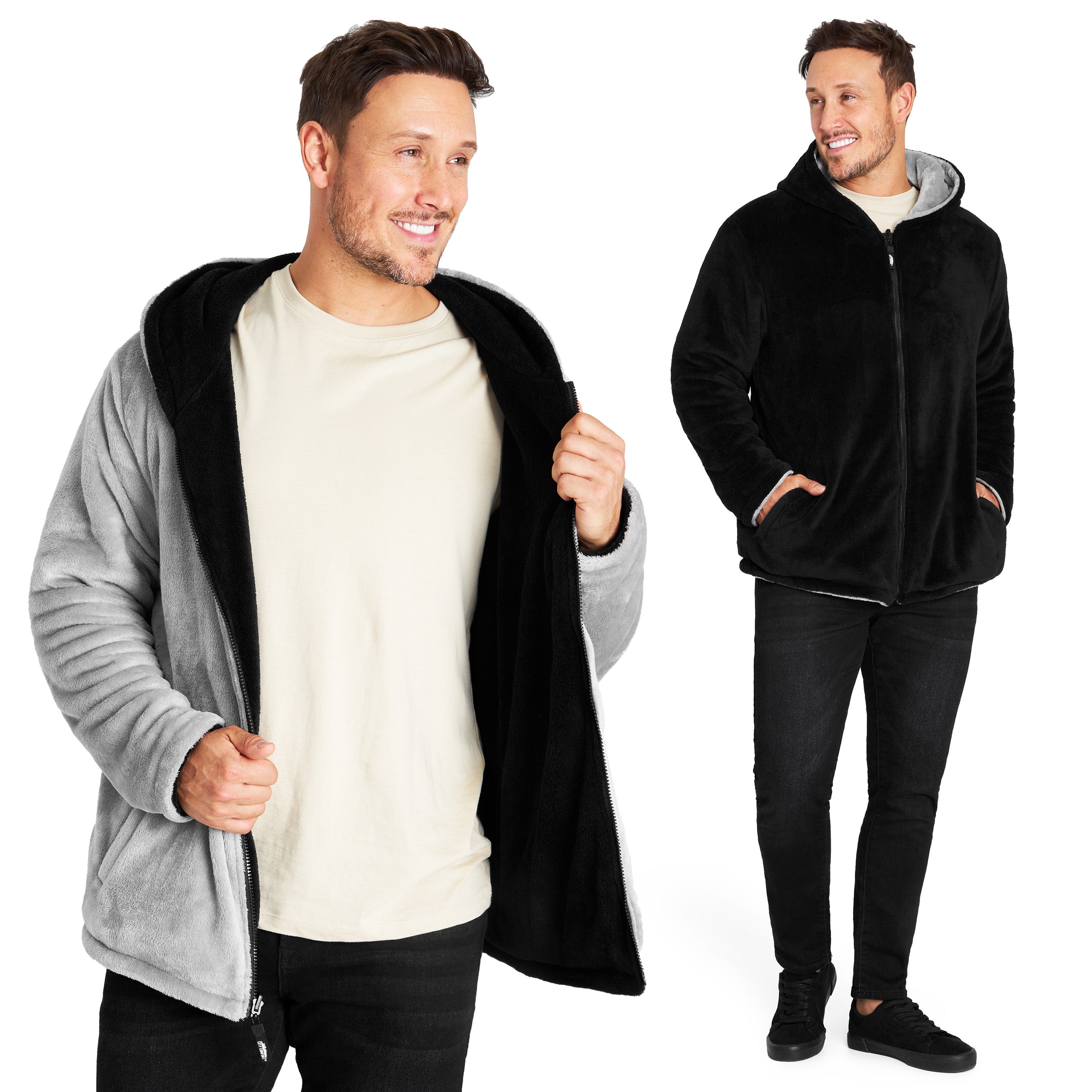 citycomfort-men-sweat-polaire-r-versible-zipp-marine image 8