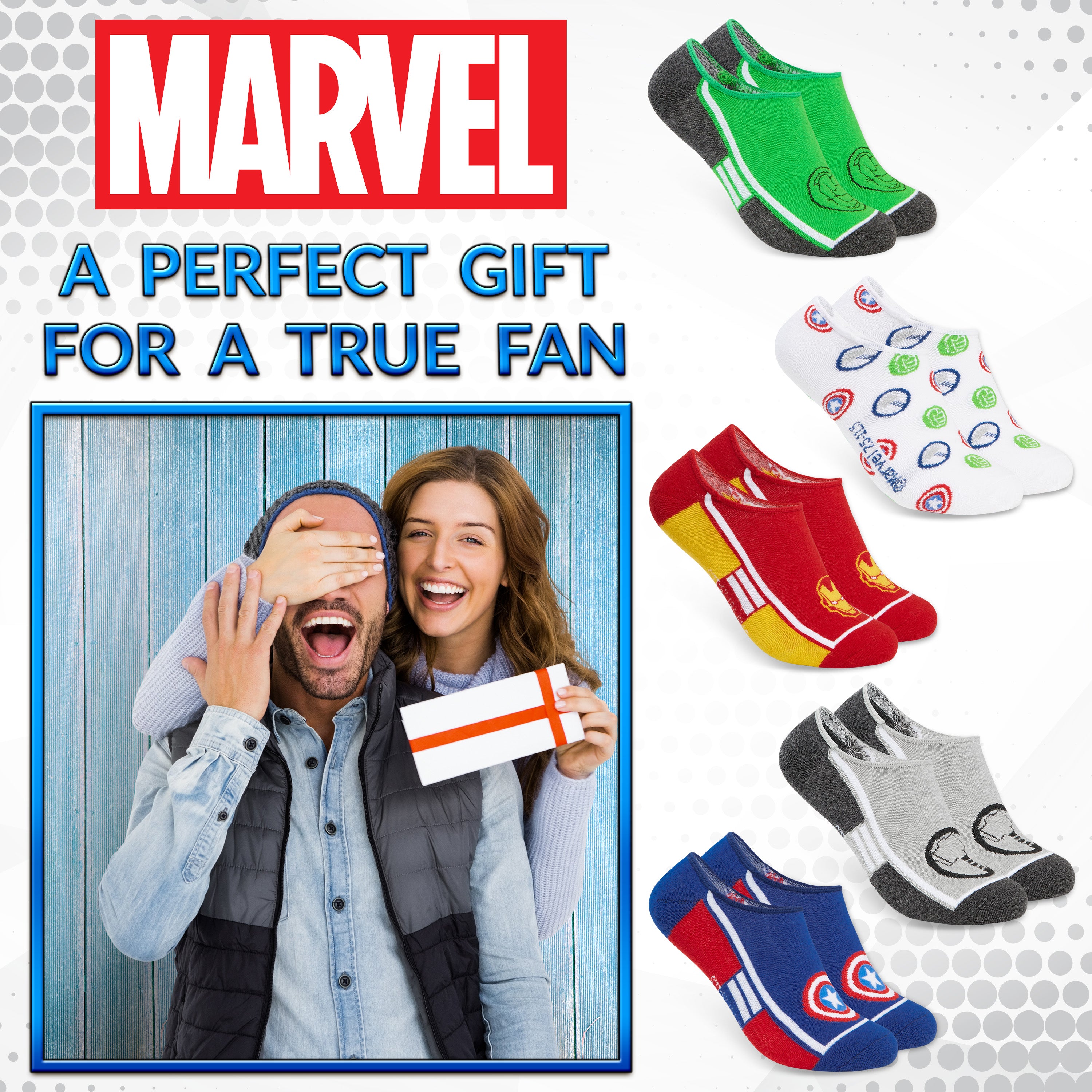 marvel-chaussettes-homme-invisibles-avengers-coton-lot-5 image 3
