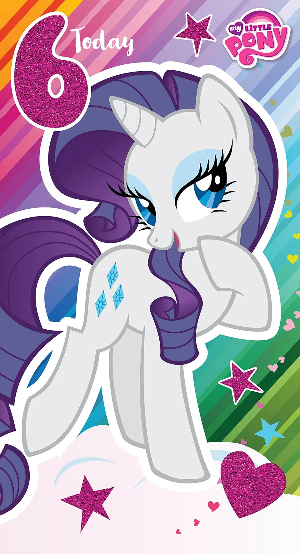 my-little-pony-6-ans-carte-de-voeux-anniversaire image 1