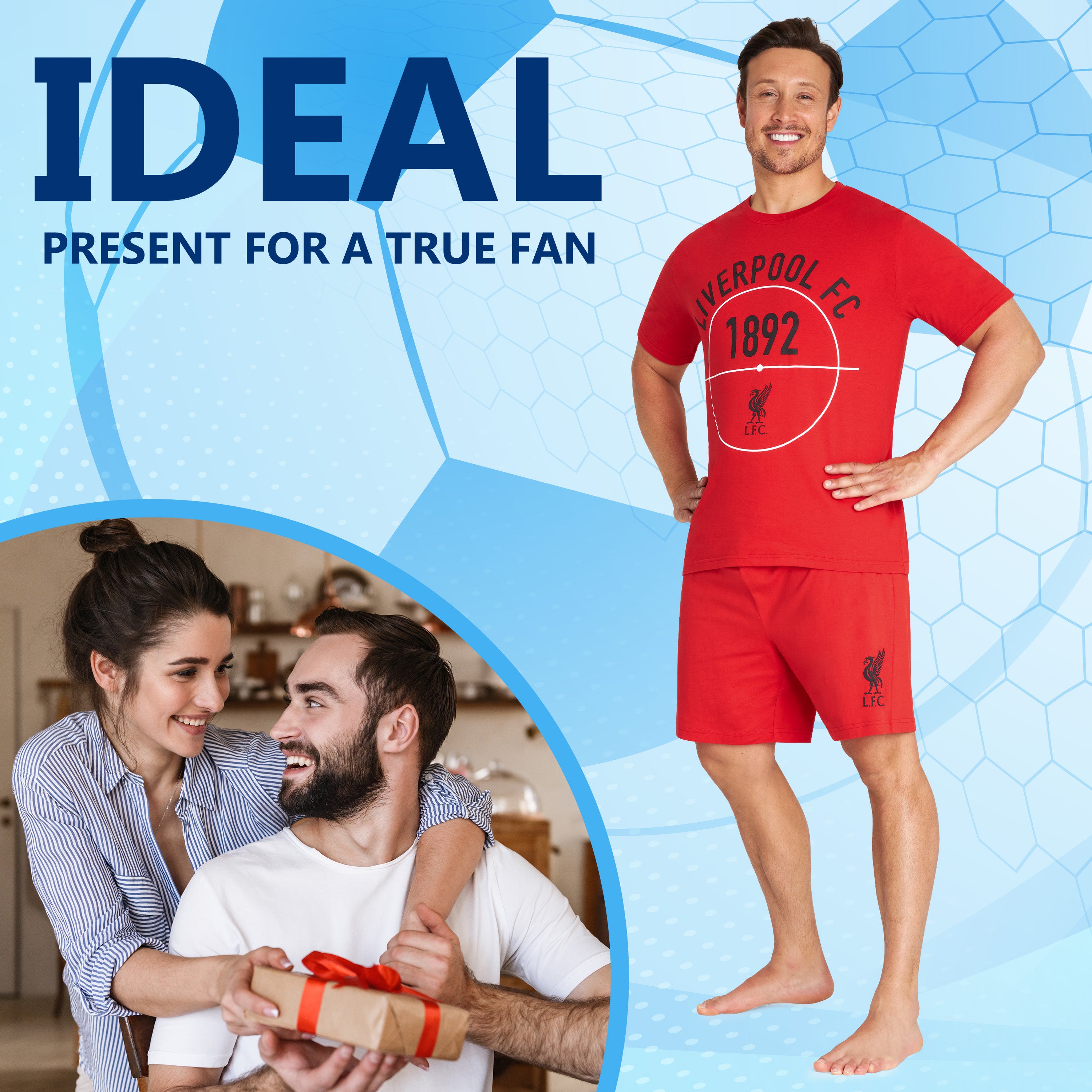 liverpool-fc-pyjama-court-homme-coton-taille-m image 3