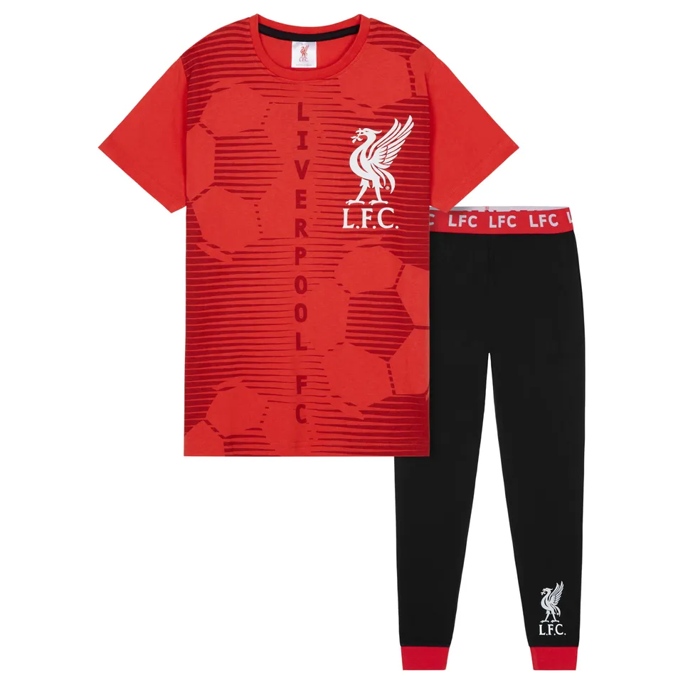 liverpool-fc-pyjama-gar-on-coton-rouge-ensemble-5-14-ans image 1