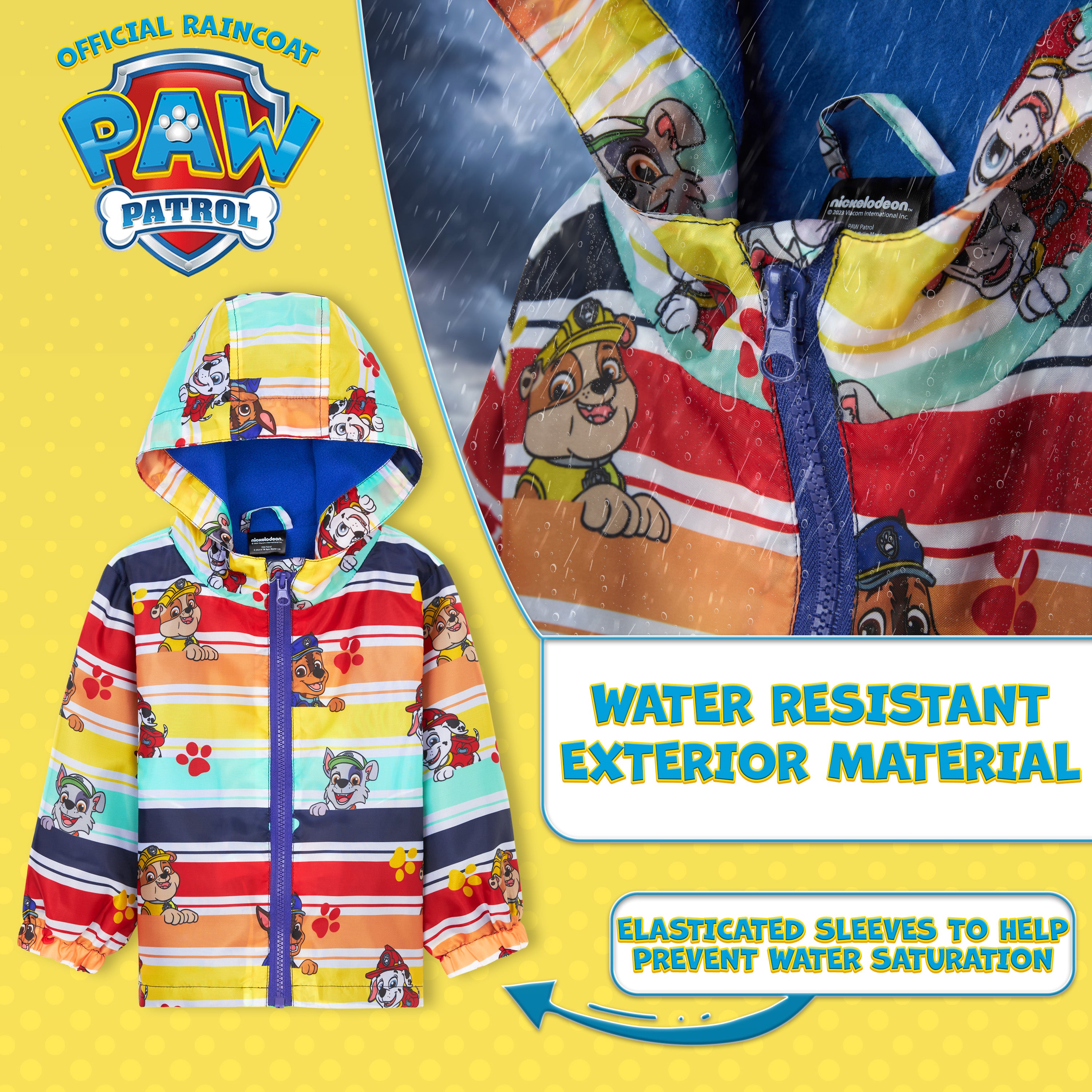 paw-patrol-veste-imperm-able-enfant-doublure-polaire-3-6-ans image 3