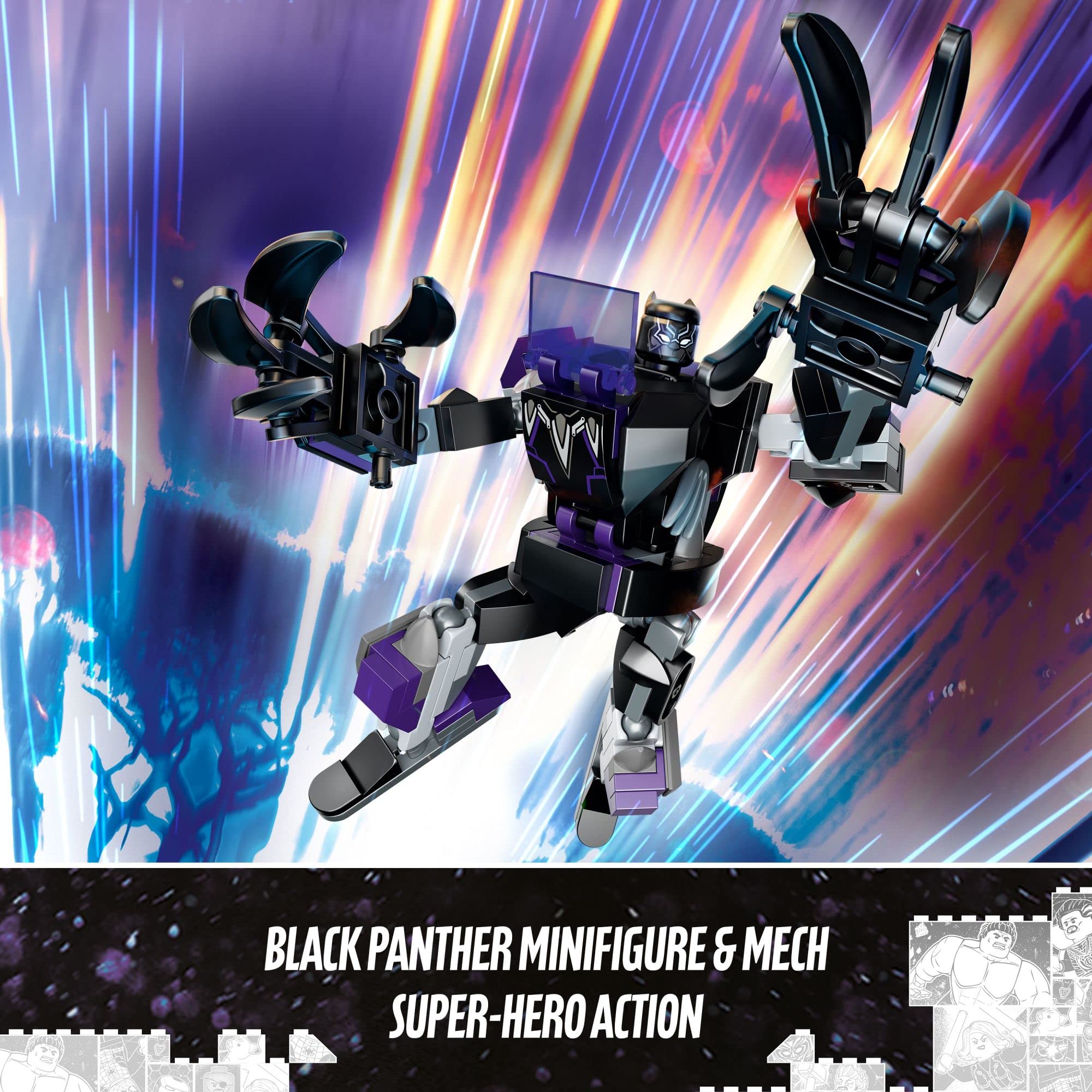 lego-marvel-black-panther-mech-armor-76204-jeu-124-pi-ces-7-ans image 2