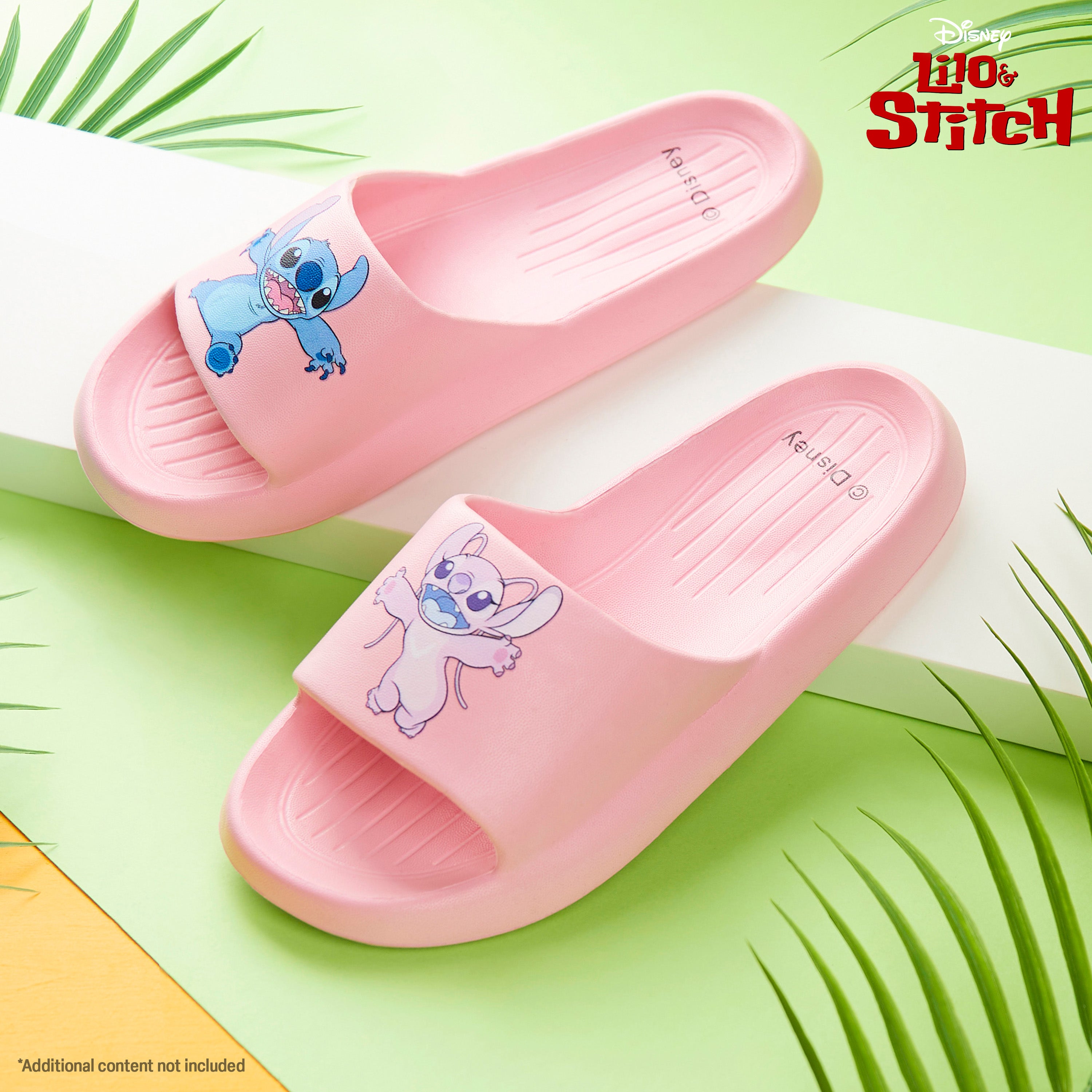 disney-stitch-sliders-fille-claquettes-rose-angel-2-5-3-5 image 2
