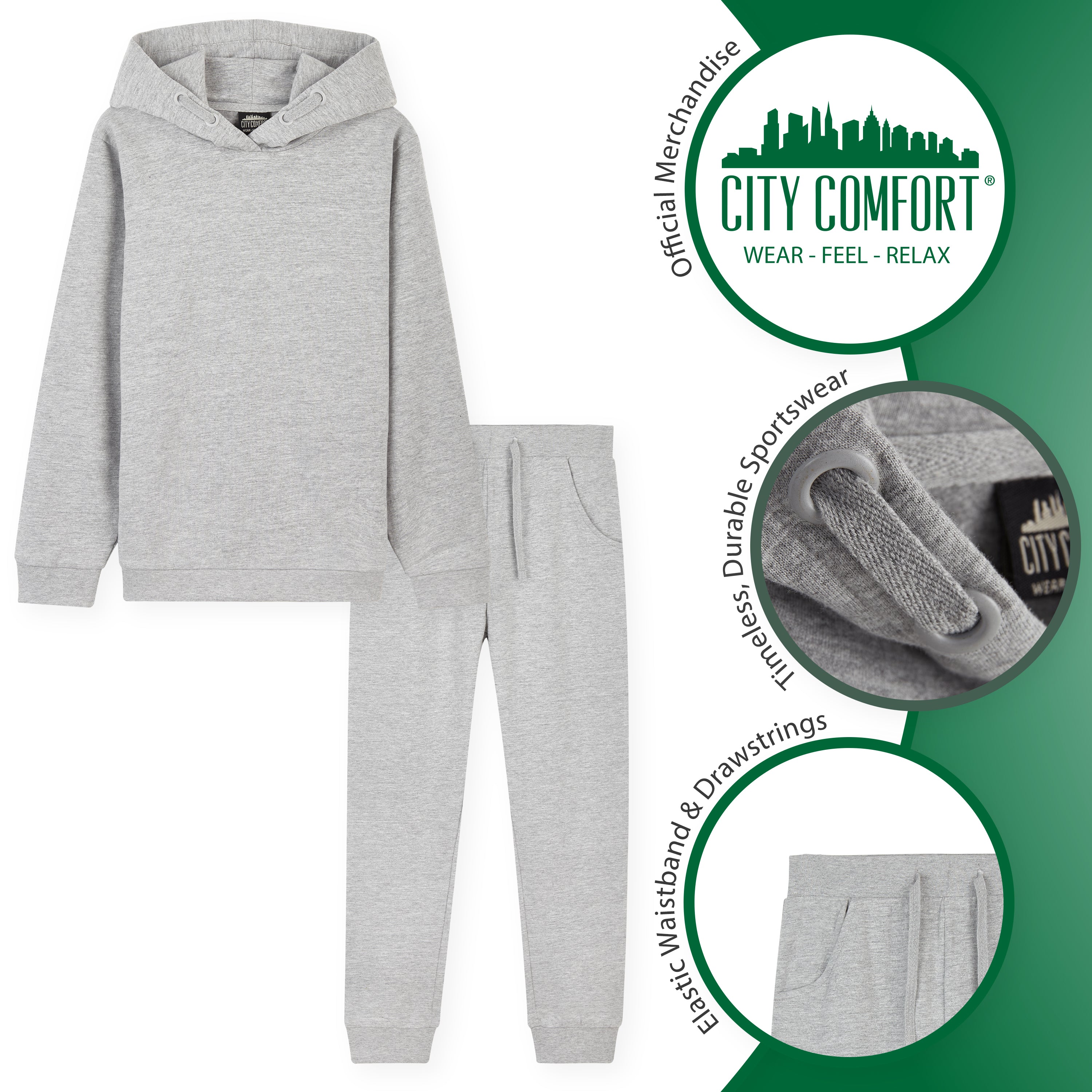 citycomfort-surv-tement-gar-on-jogging-gris-coton image 2