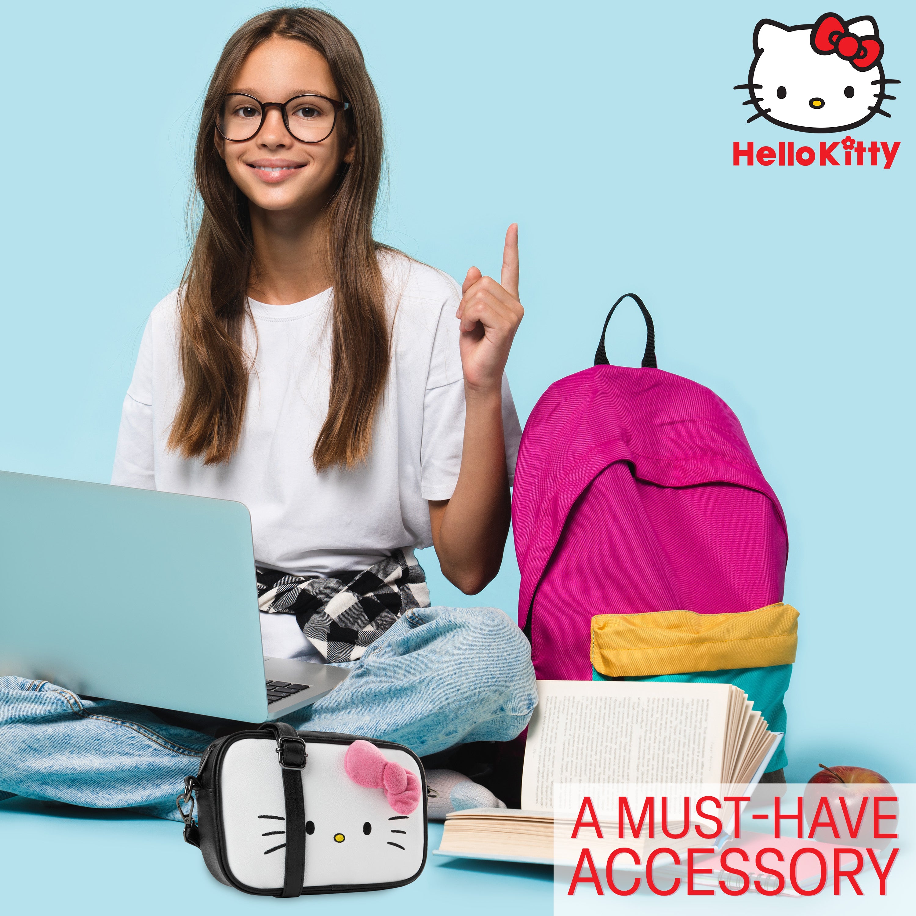 hello-kitty-sac-fille-bandouli-re-zipp-sangle-r-glable image 5