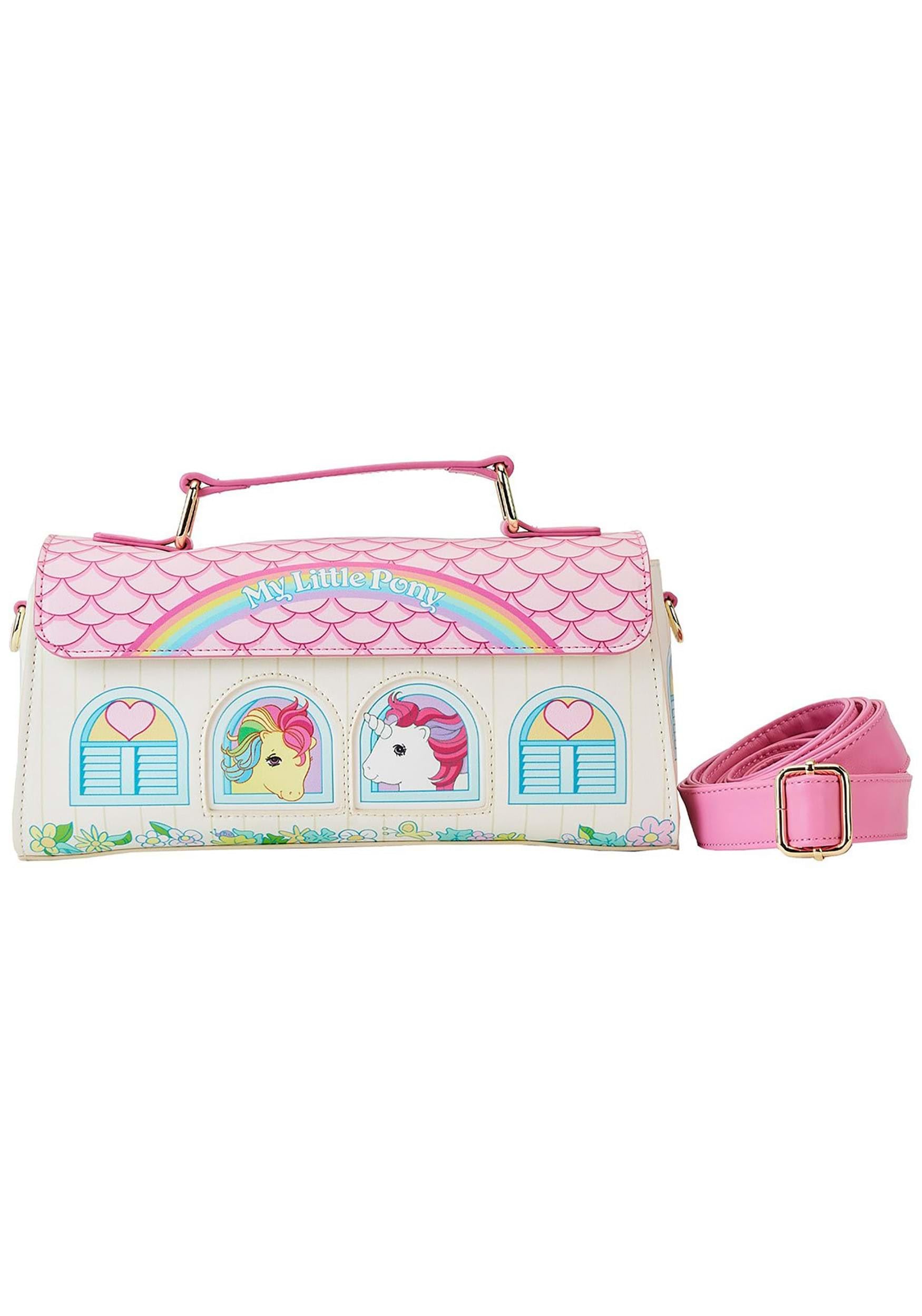 loungefly-my-little-pony-40th-stable-sac-bandouli-re-rose image 1