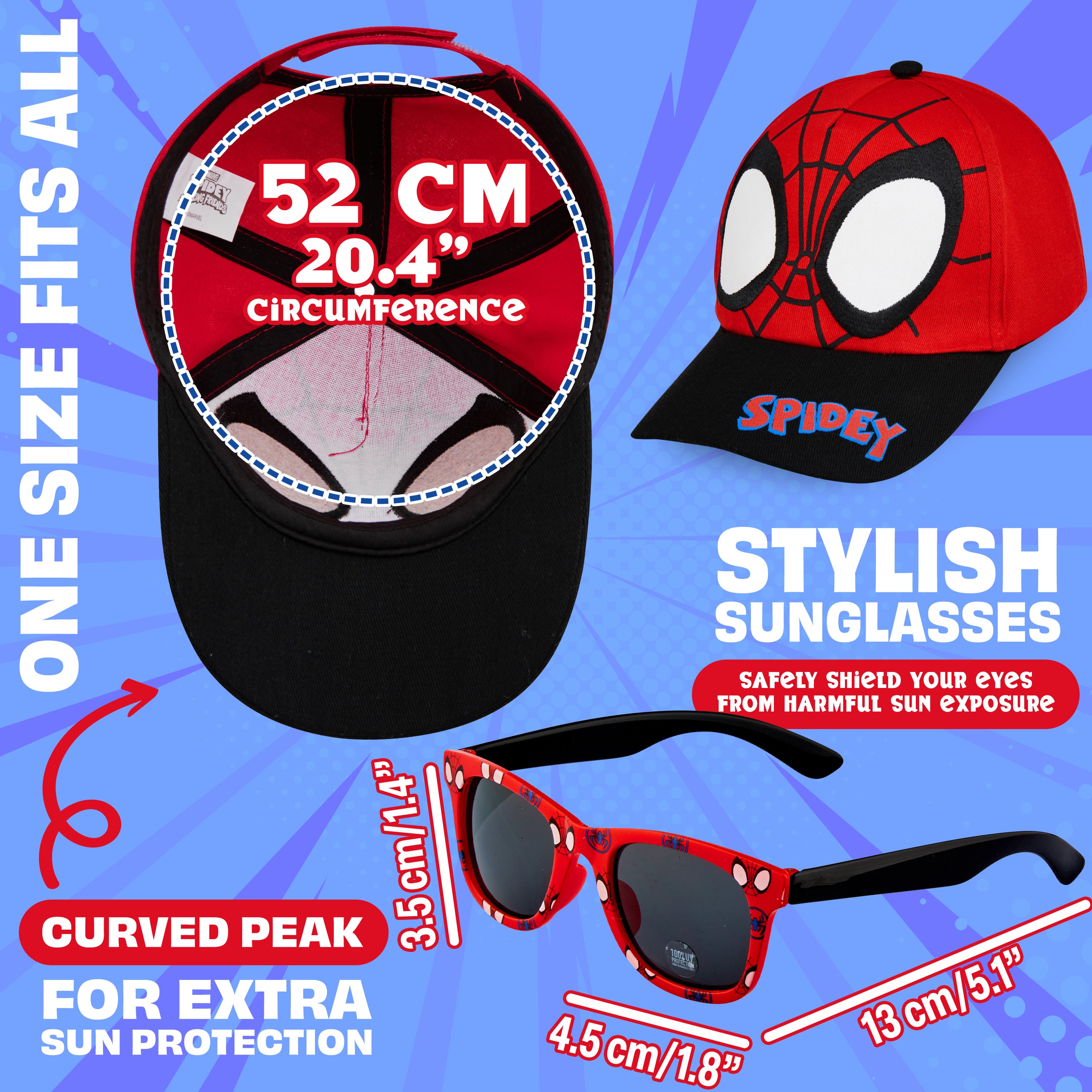 marvel-spiderman-casquette-lunettes-enfant-uv400-r-glable image 4