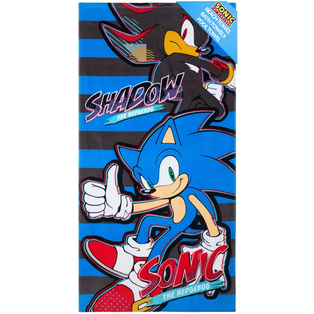 sonic-the-hedgehog-serviette-plage-enfant-70x140-cm-coton image 1